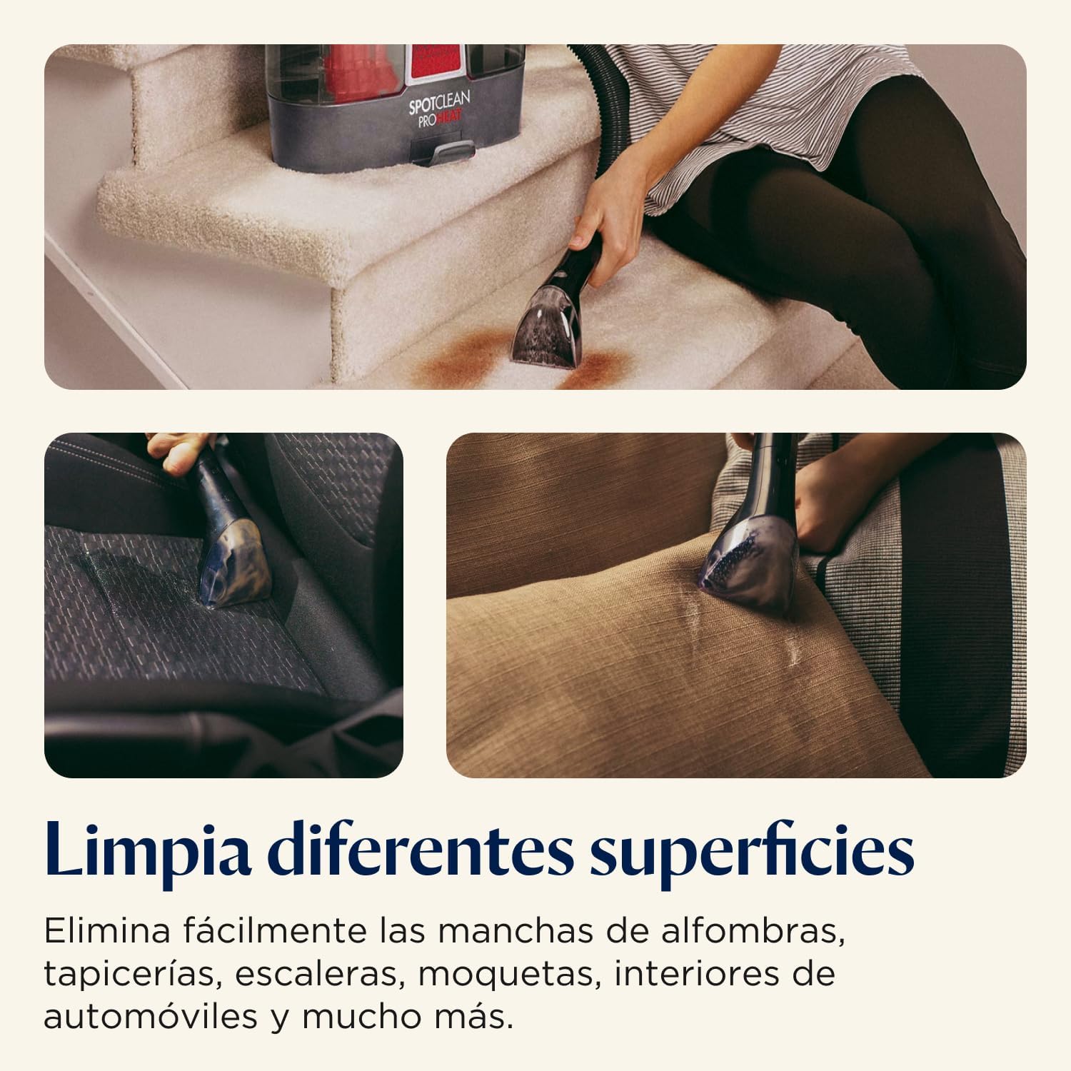 Detalle 2 de BISSELL SpotClean ProHeat, Aspiradora de Agua Tapicería