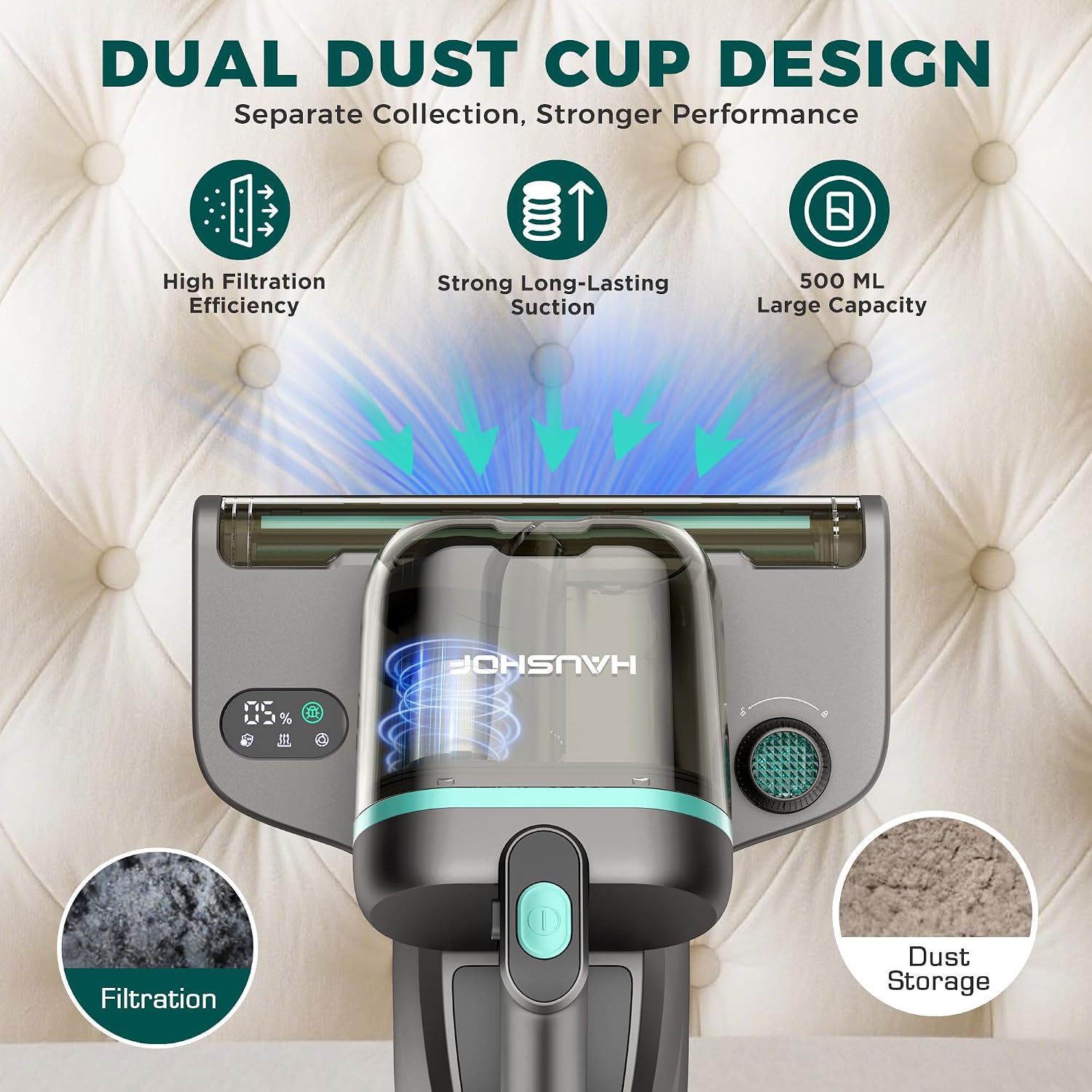 Thumbnail 4 de HAUSHOF Mattress Vacuum Cleaner 15KPa