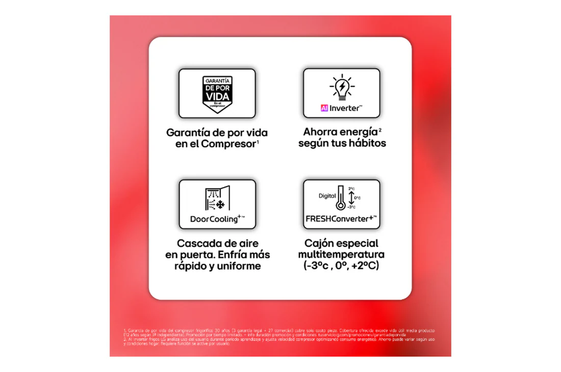 Thumbnail 2 de LG GBBS716CSW Frigorífico Combi 333 l, 1,86 m