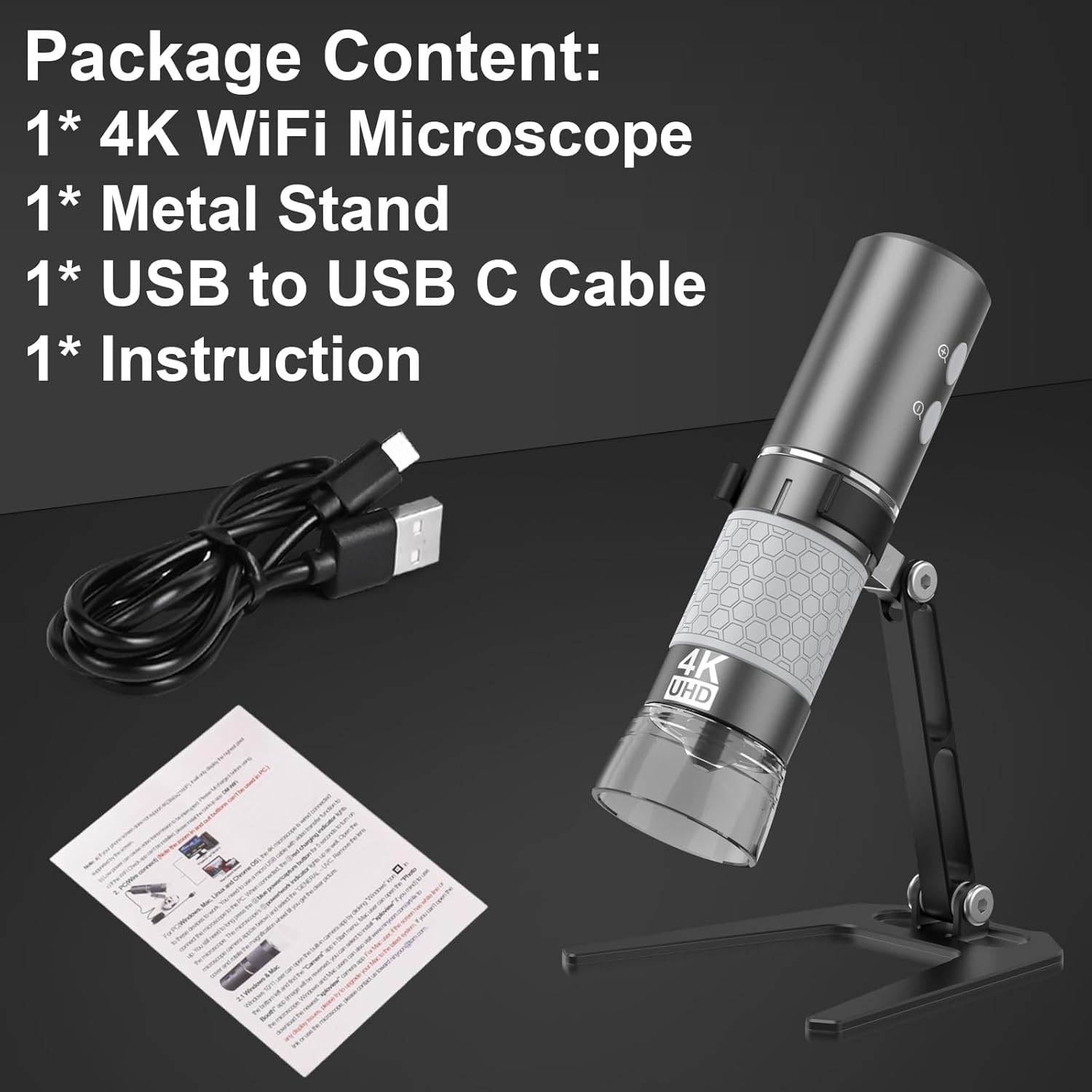 Thumbnail 5 de Ninyoon 4K WiFi Microscope 50-1000X