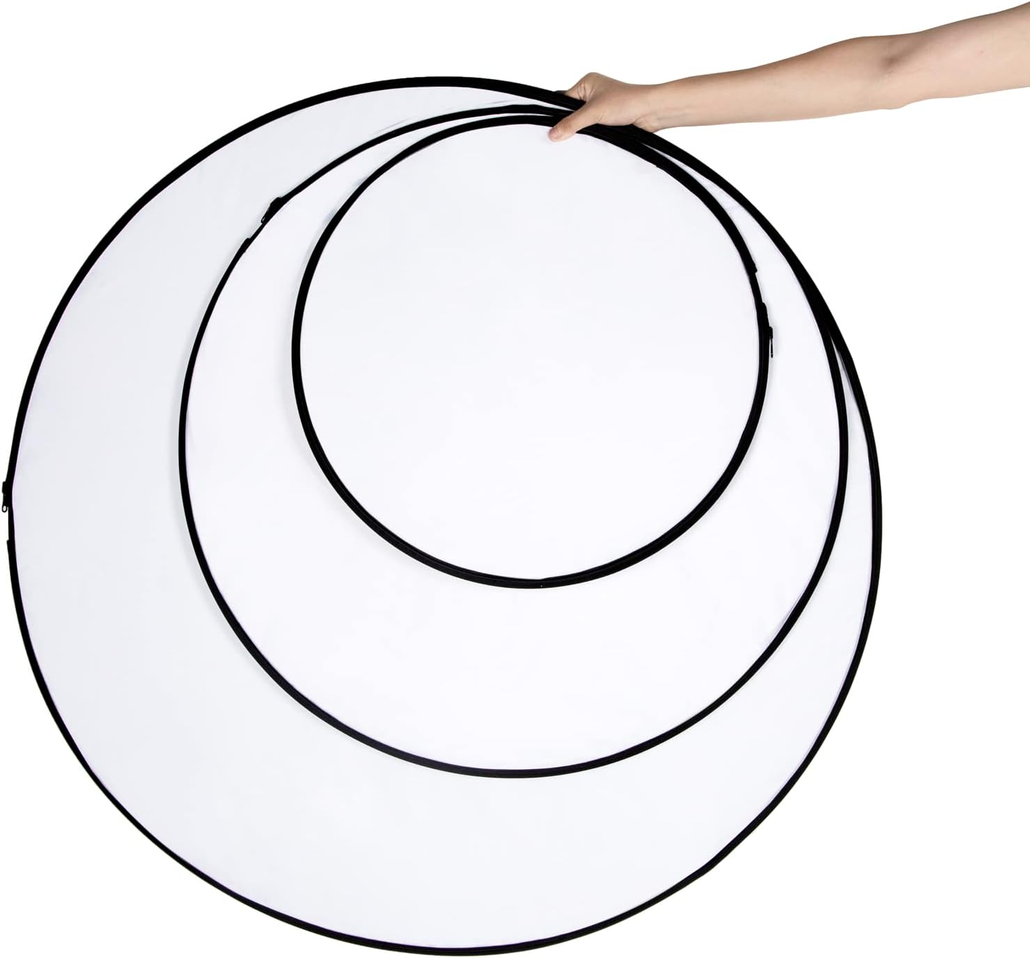 Detalle de SMALLRIG 4129 – składany reflektor fotograficzny 5 w 1, 80 cm z uchwytami