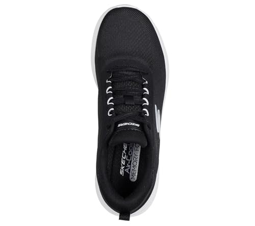 Detalle 2 de Skechers Skech-Lite Pro 2.0 Everyday Pace para mujer: tenis veganos, lavables y con espuma viscoelástica en ribete blanco y malla negra