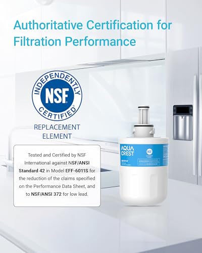 Detalle de AQUA CREST AQF-FF11F Fridge Filter Replacement for Samsung DA29-00003F