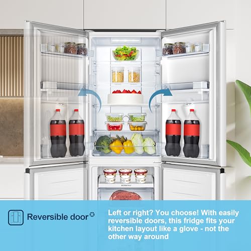Thumbnail 11 de Fridgemaster MC55251DE 55cm Freestanding Fridge Freezer with Water Dispenser (256 L)