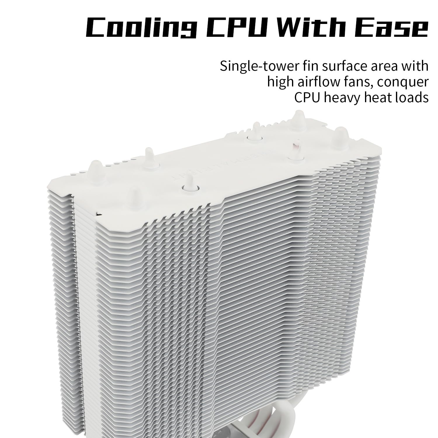 Thumbnail 4 de Thermalright Assassin X 120 SE Weiß CPU-Luftkühler – 4 Heatpipes, leiser TL-C12CW-S PWM-Lüfter, kompatibel mit AM4/AM5 und Intel LGA1700/1851/1150/1151/1155/1156/1200
