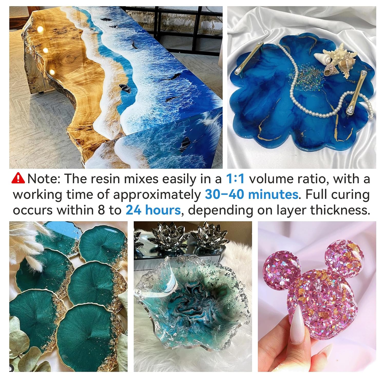 Thumbnail 6 de Epoxidharz Set 474ml 🖌️