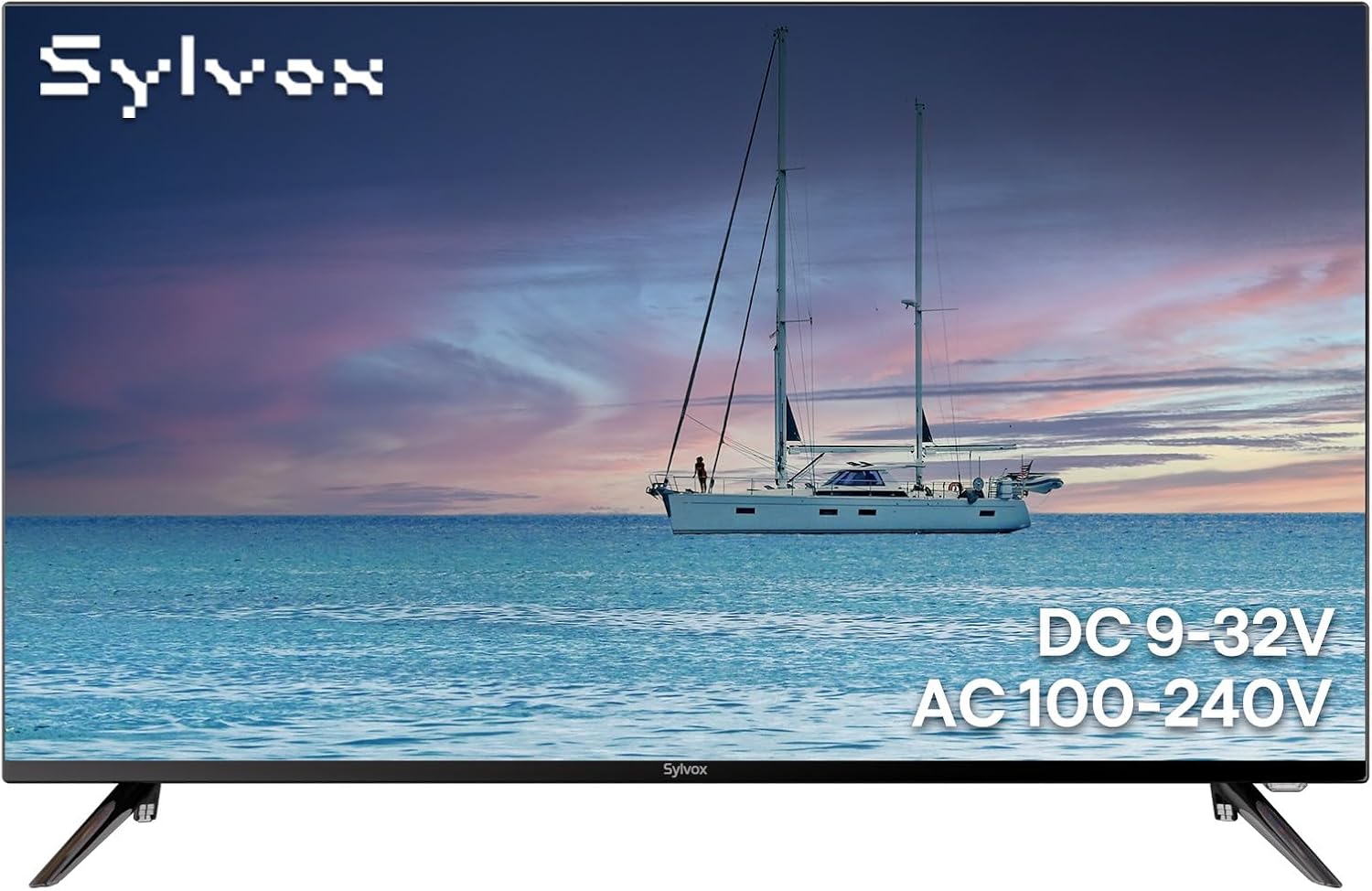 SYLVOX 40-inch RV TV with Google TV (1080P FHD) for 12V/24V DC & 110-240V AC, Marine Series