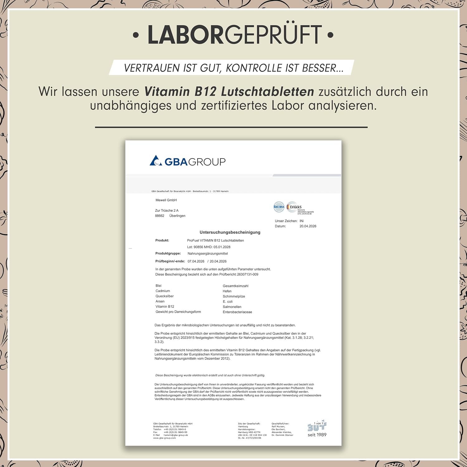 Thumbnail 4 de Vitamin B12 Lutschtabletten 500 µg, 240 Stück 🍬