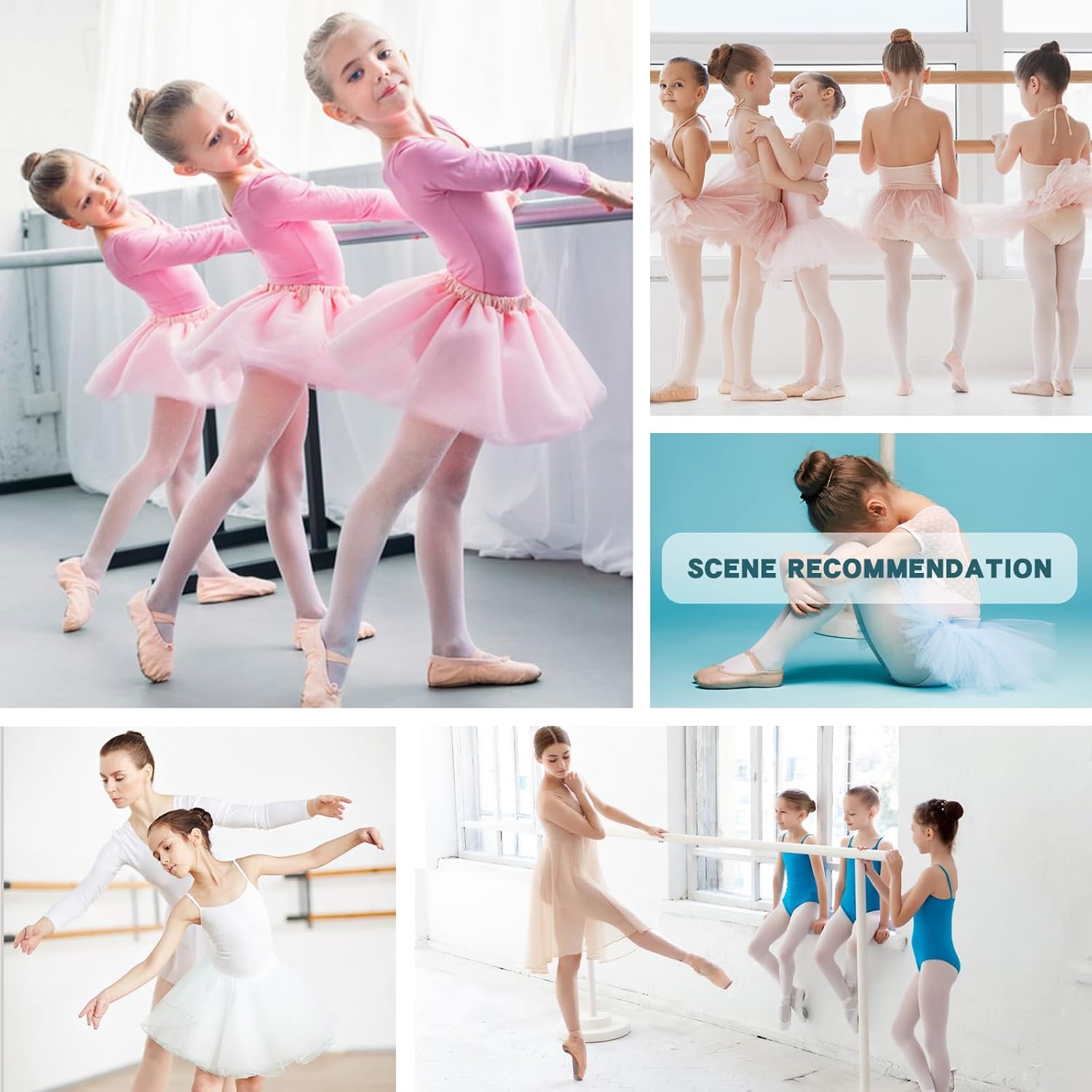 Detalle de Ulicox PU Leather Ballet Shoes for Kids and Adults: Split Sole Dance Flats