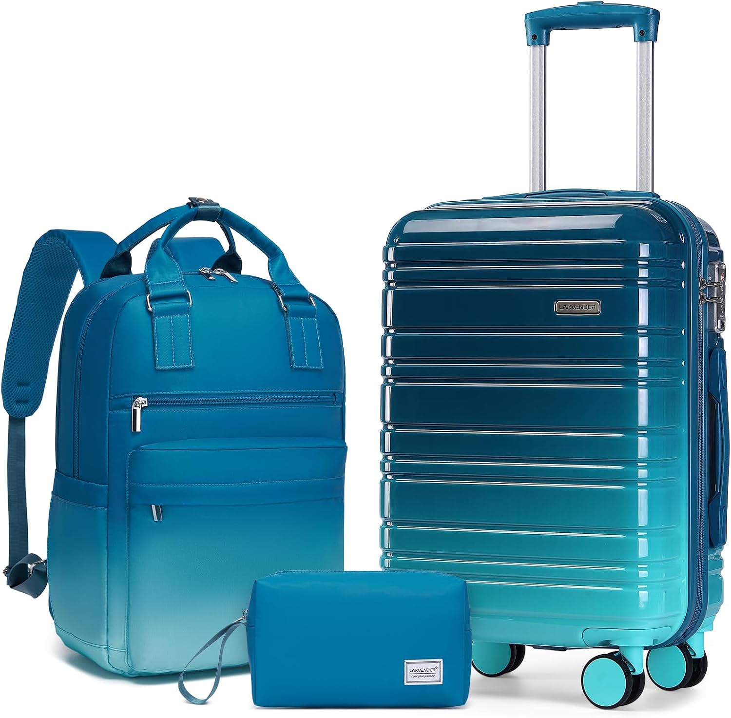 Detalle de LARVENDER Carry on Luggage 22x14x9