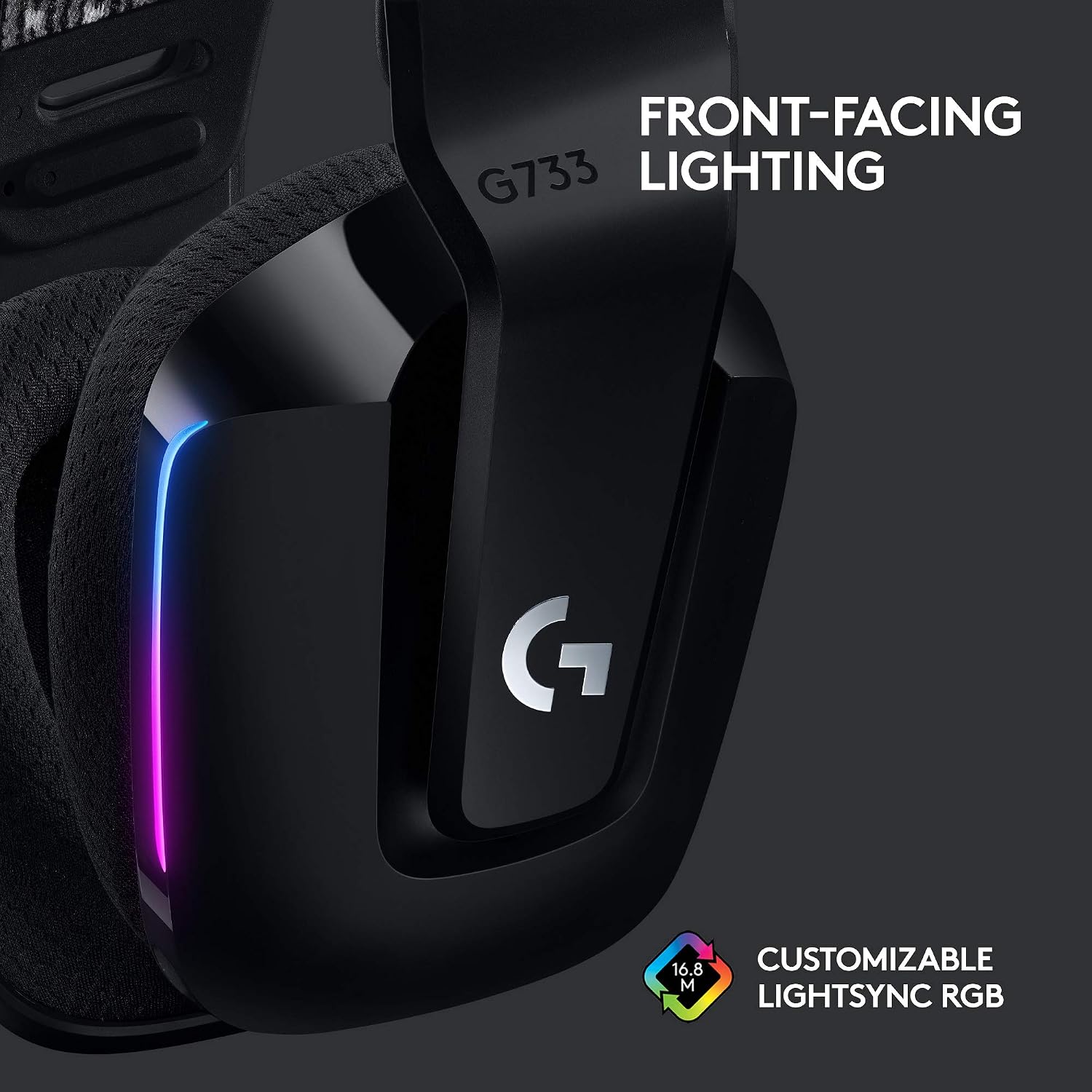 Detalle 2 de Logitech G733 Wireless Gaming Headset 29h