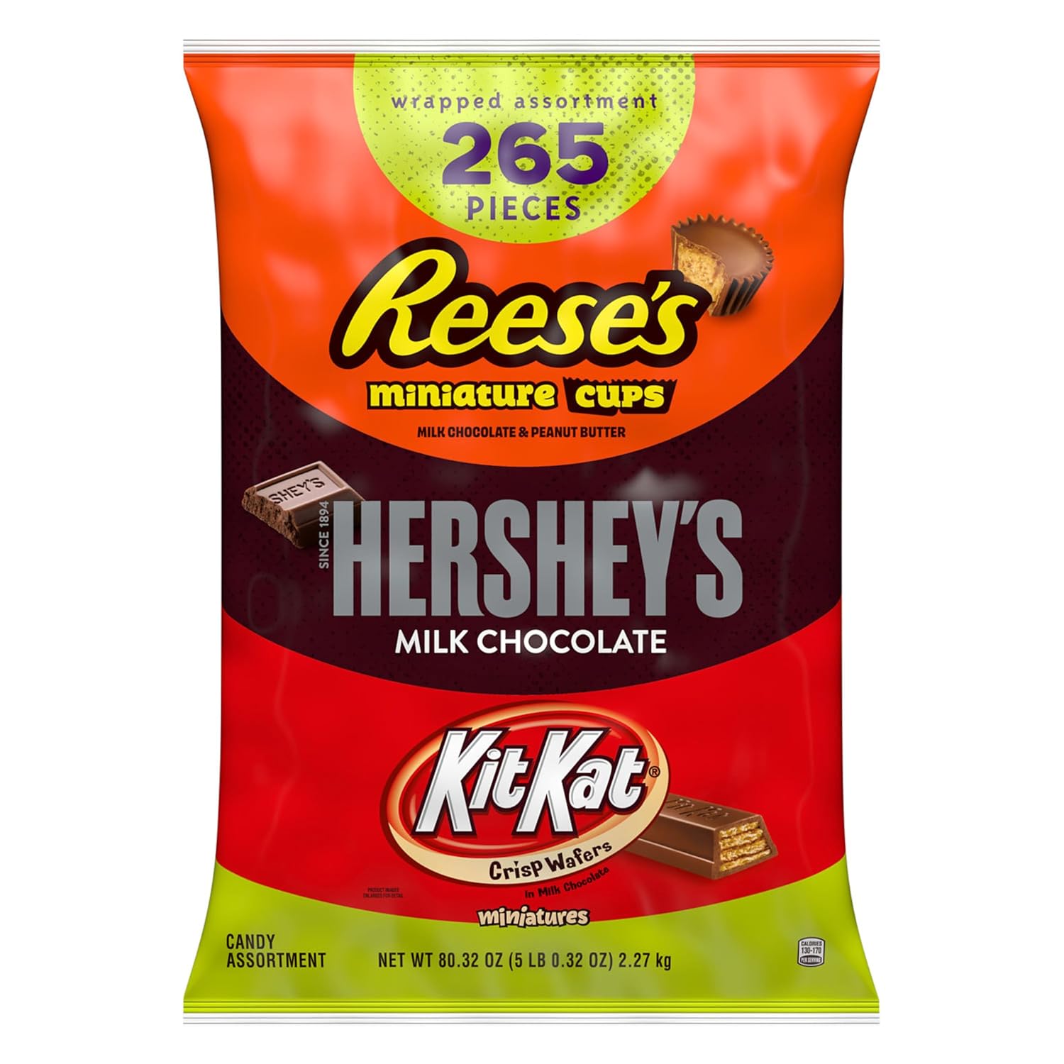 Detalle 2 de HERSHEY'S 00034000939053 Halloween Chocolate Variety Pack, 265 Pieces