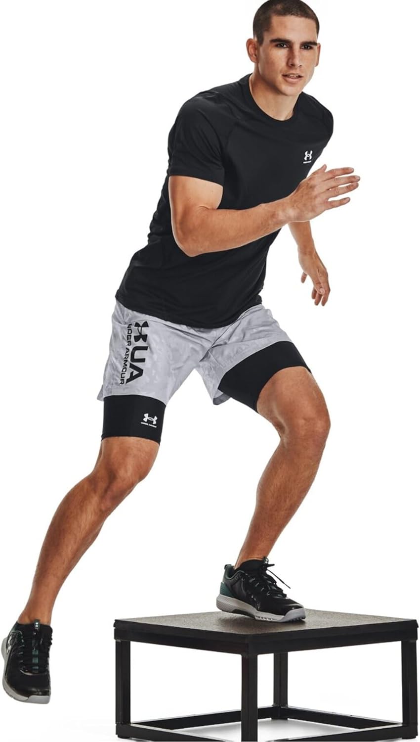 Detalle de Under Armour Men’s UA HG Armour Long Shorts (LNG) – HeatGear compression running shorts