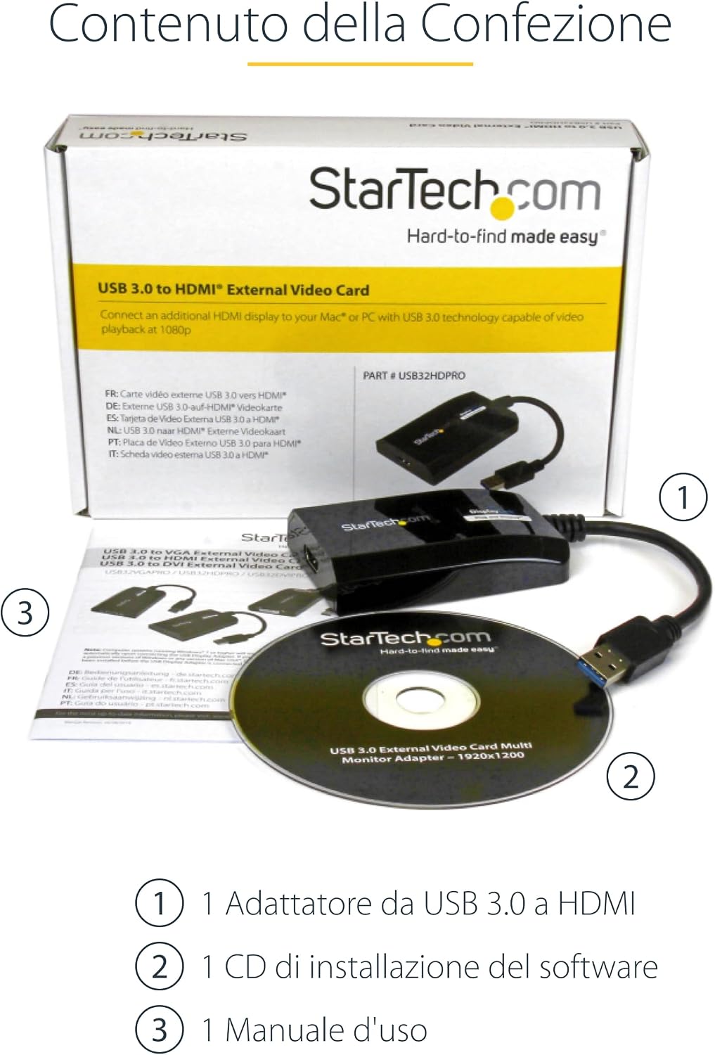 Thumbnail 6 de StarTech Convertitore USB-A a HDMI 1080p con DisplayLink per Mac e Windows