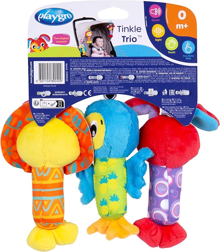 Detalle 2 de Playgro Mis tres amiguitos sonoros 0181059 (juguete musical)