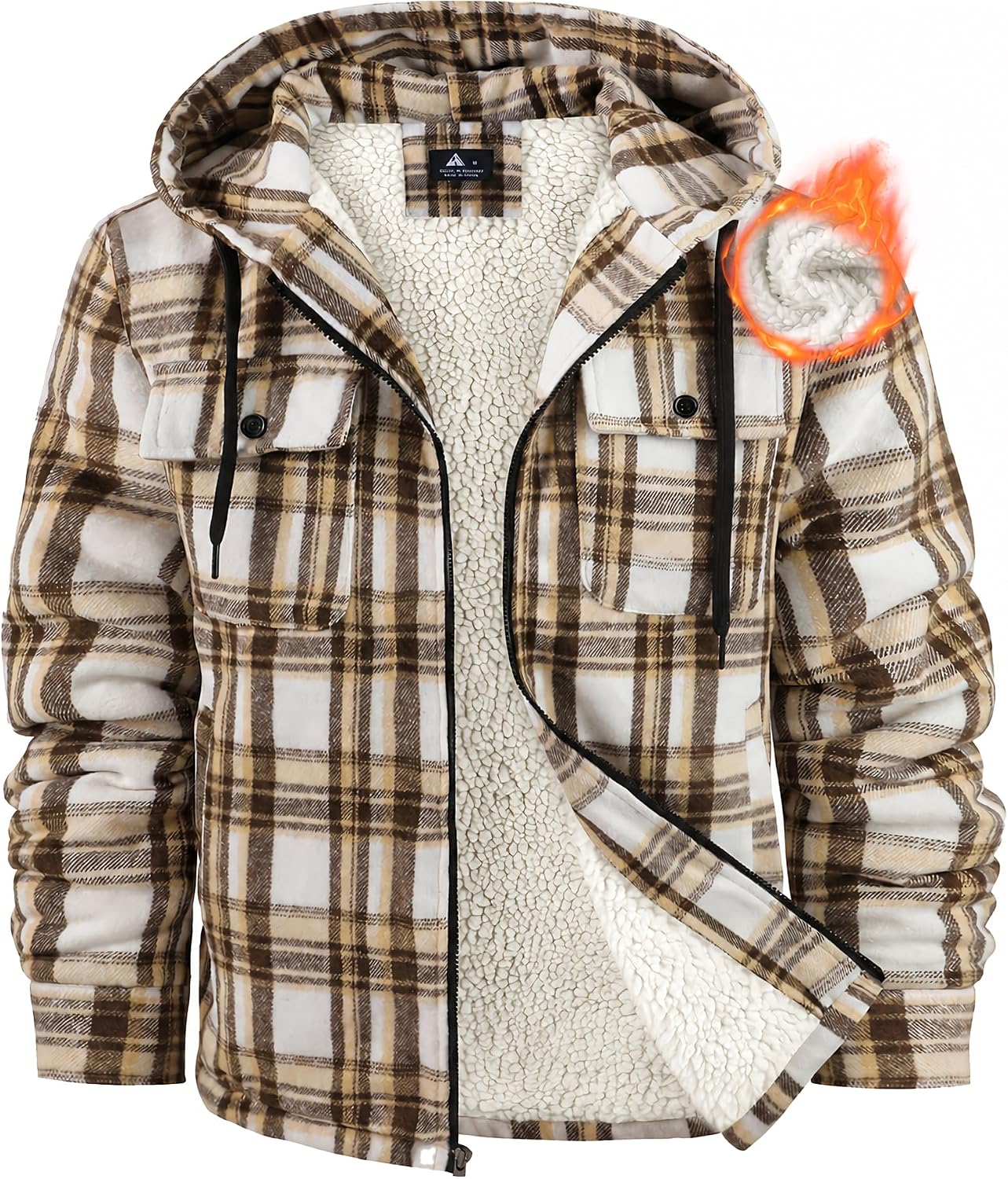 Thumbnail 6 de Ceoutdoor Men's Flannel Jacket, Sherpa-Lined