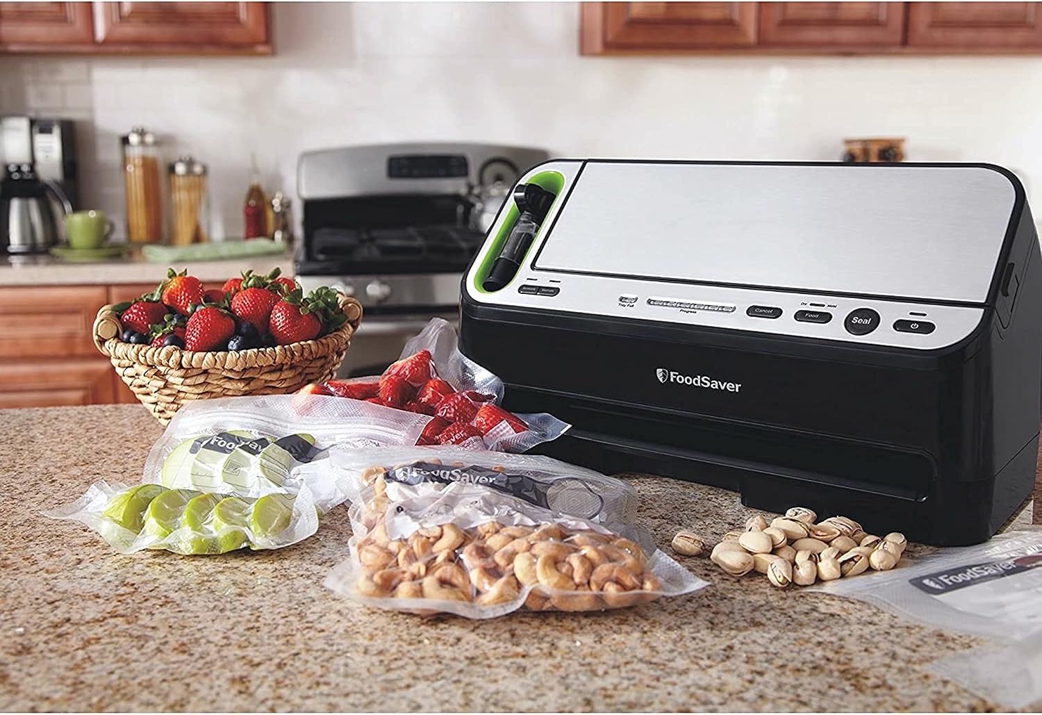 Detalle 2 de FoodSaver V4400 2-in-1 Vacuum Sealer Machine with Automatic Bag Detection and Starter Kit