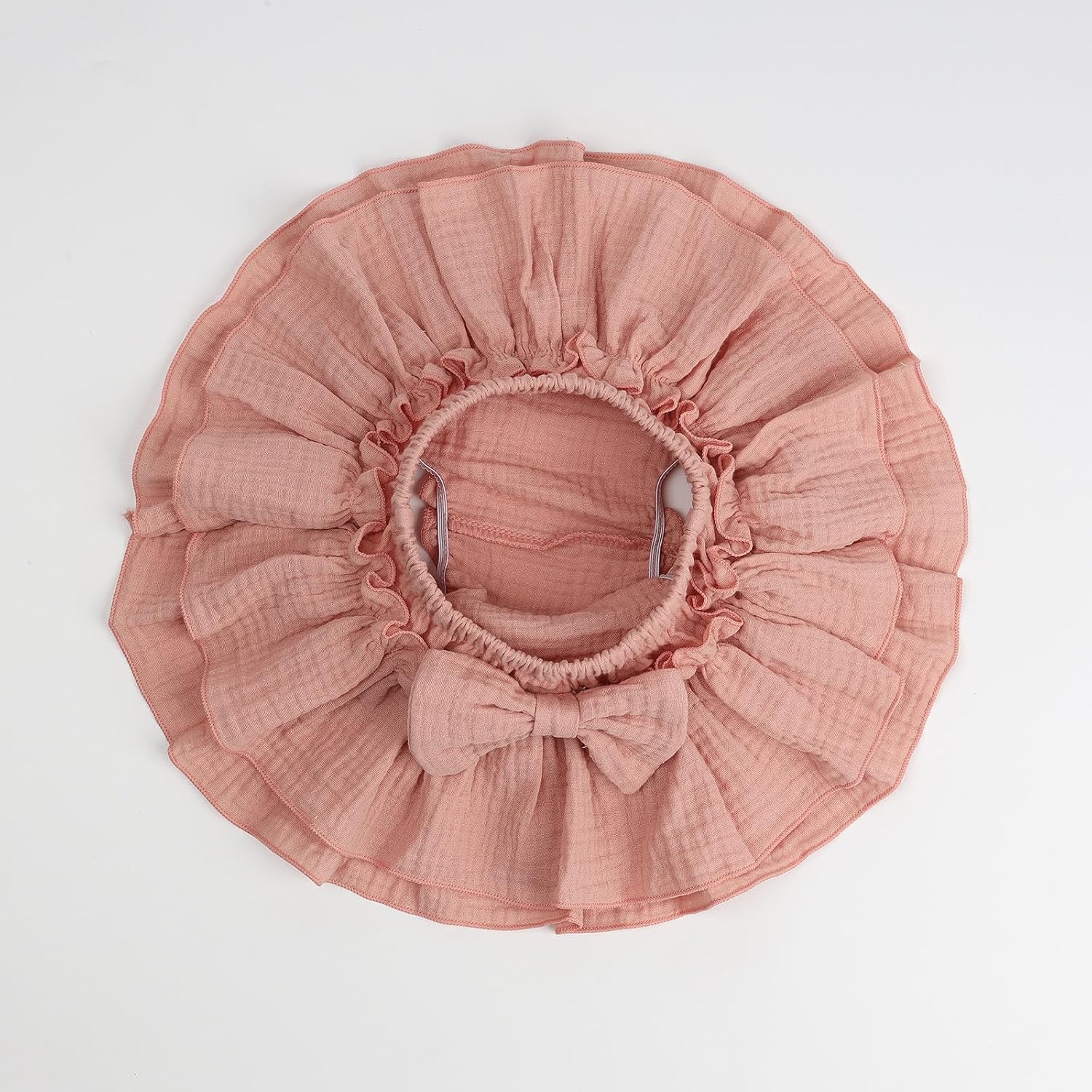 Thumbnail 1 de HOOLCHEAN Baby Girls Soft Cotton Gauze Ruffle Mini Skirt with Shorts