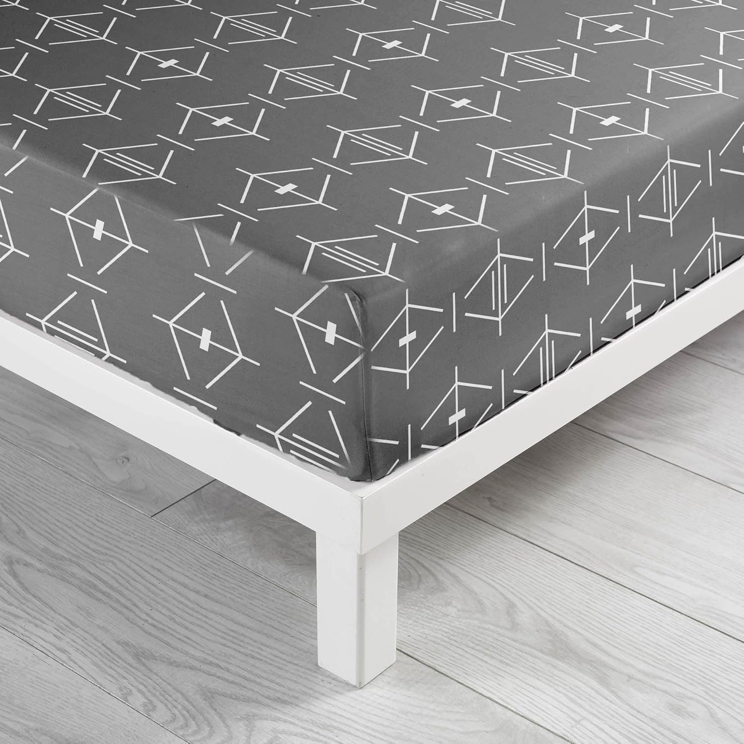 Detalle de Drap Housse Aristide Anthracite 140 x 190 cm — douceur naturelle et confort durable