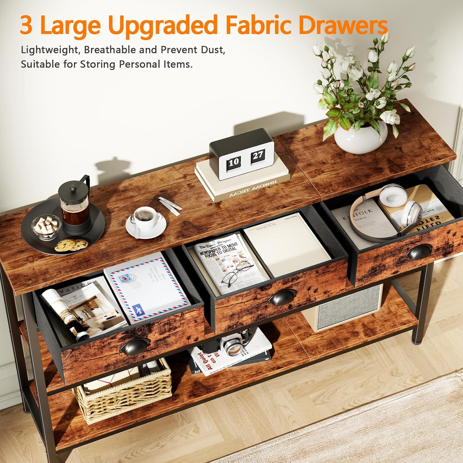 Detalle 2 de Furologee Console Table, 47.2-Inch
