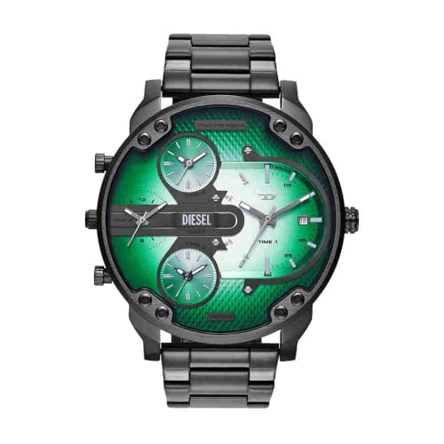 Detalle de Diesel Montre Mr. Daddy pour Homme — Quartz Multifonction, 3 Aiguilles, Bracelet Acier Inoxydable