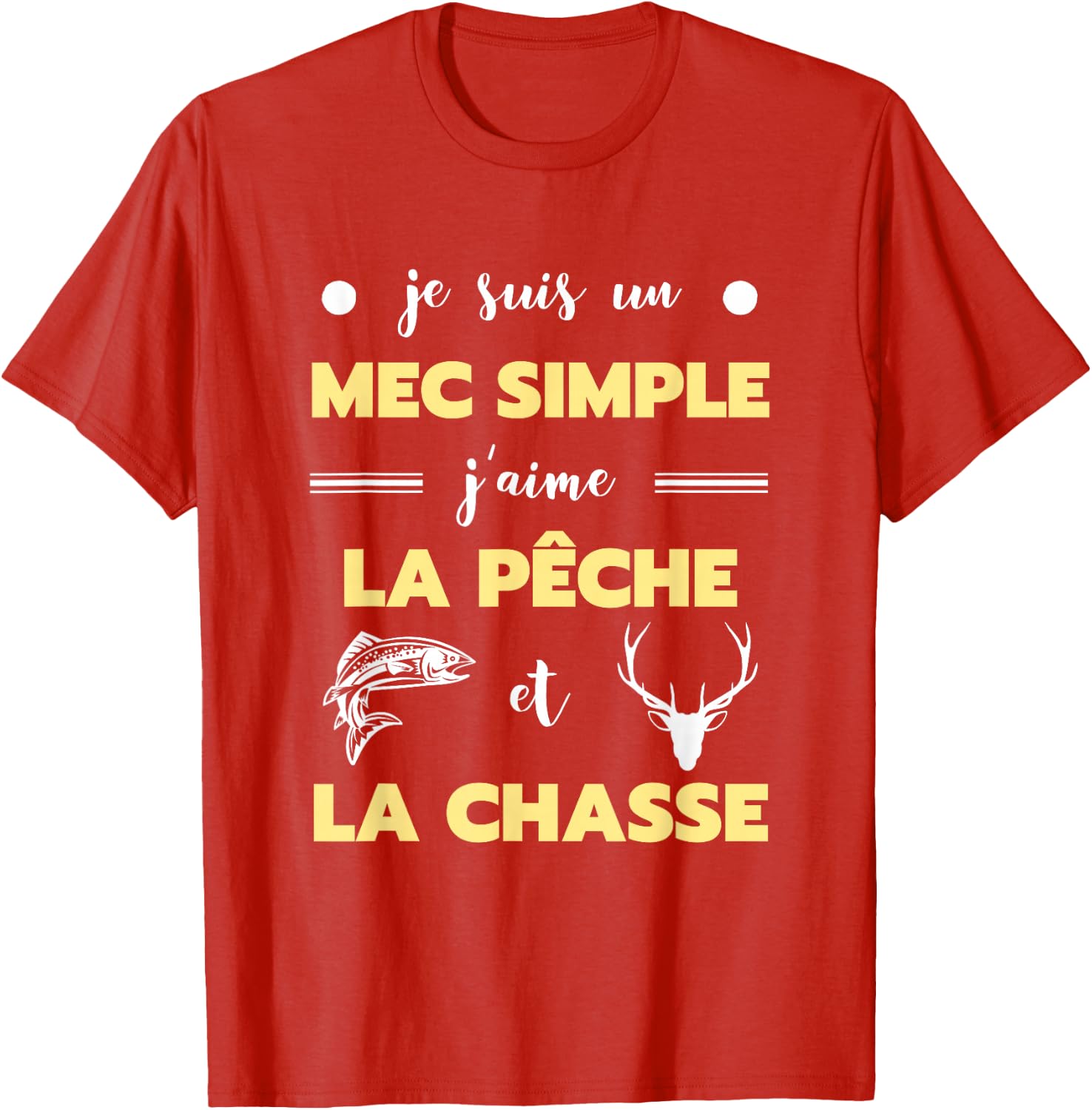 Thumbnail 2 de Mec Simple Chasse Peche T‑Shirt