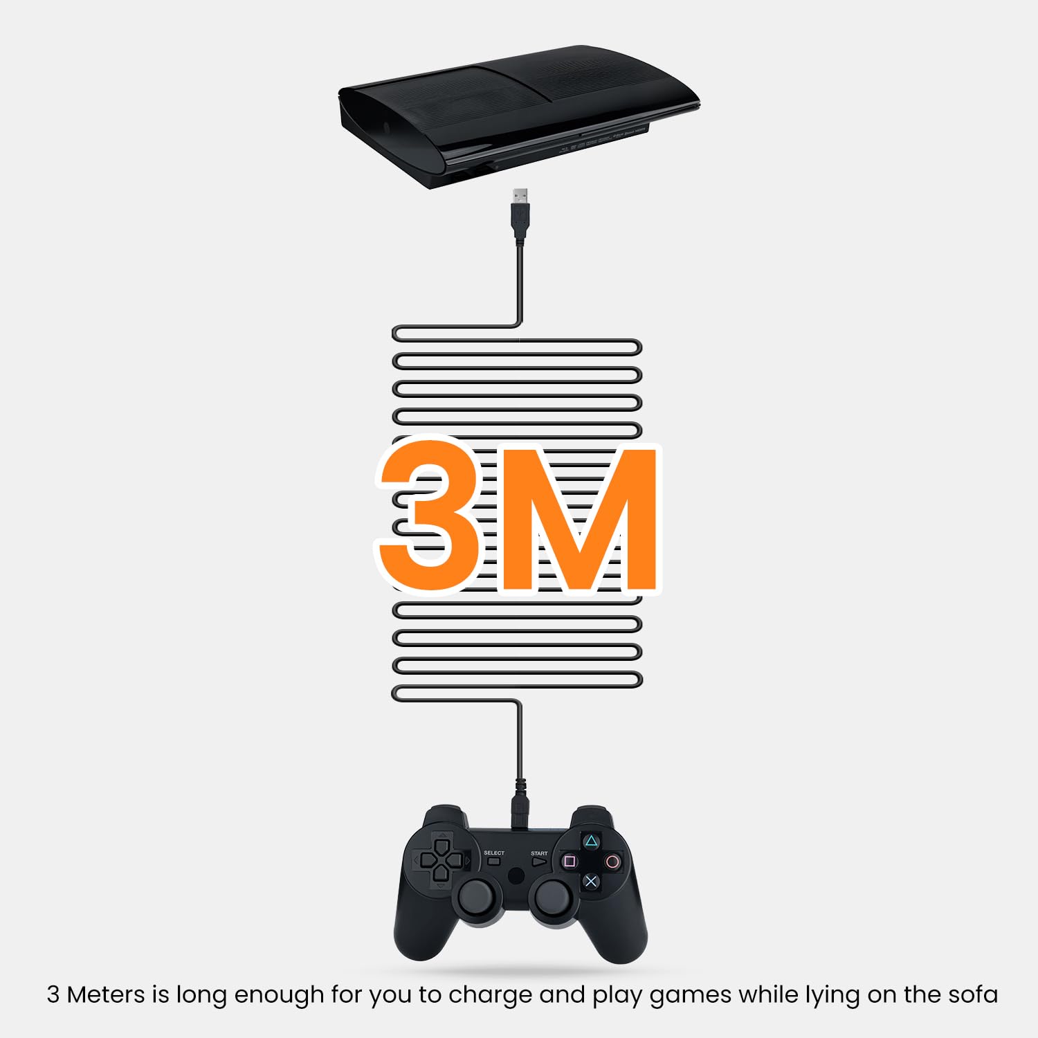 Thumbnail 4 de Tolesum Câble charge PS3 3 m 🔌