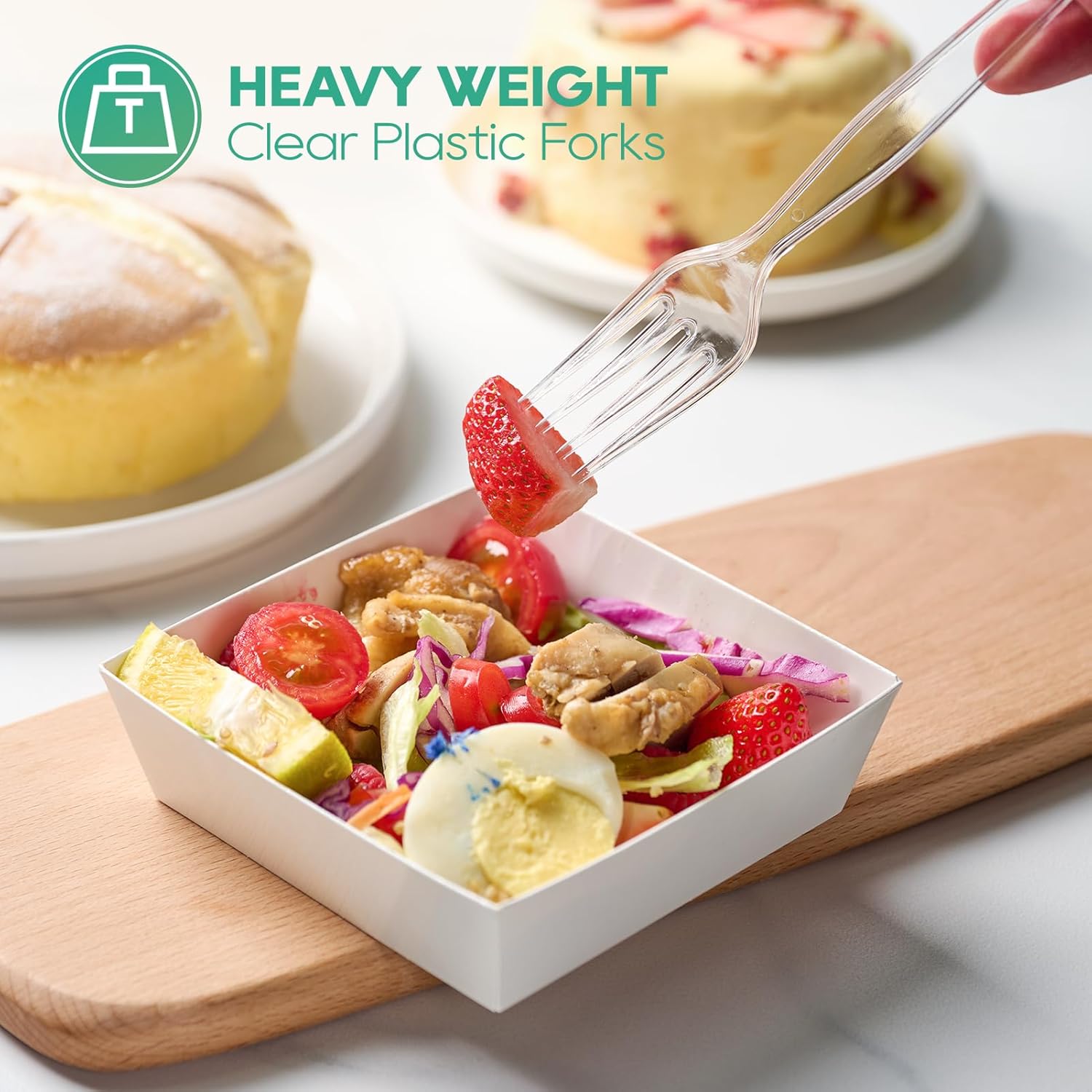 Thumbnail 2 de FOCUSLINE Plastic Forks 360 Count 🍴