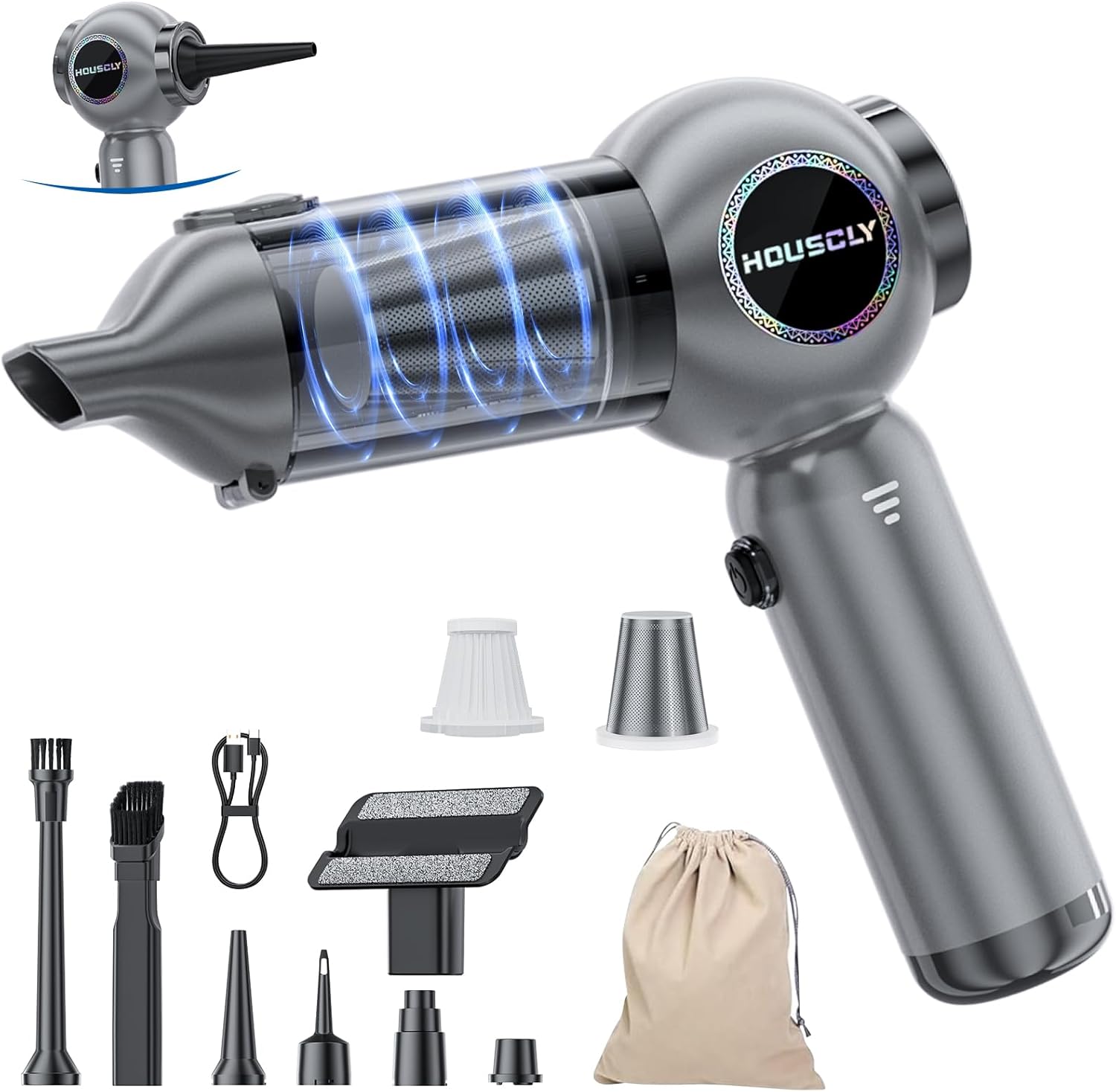 Thumbnail 6 de houscly Car Vacuum 20000Pa Portable