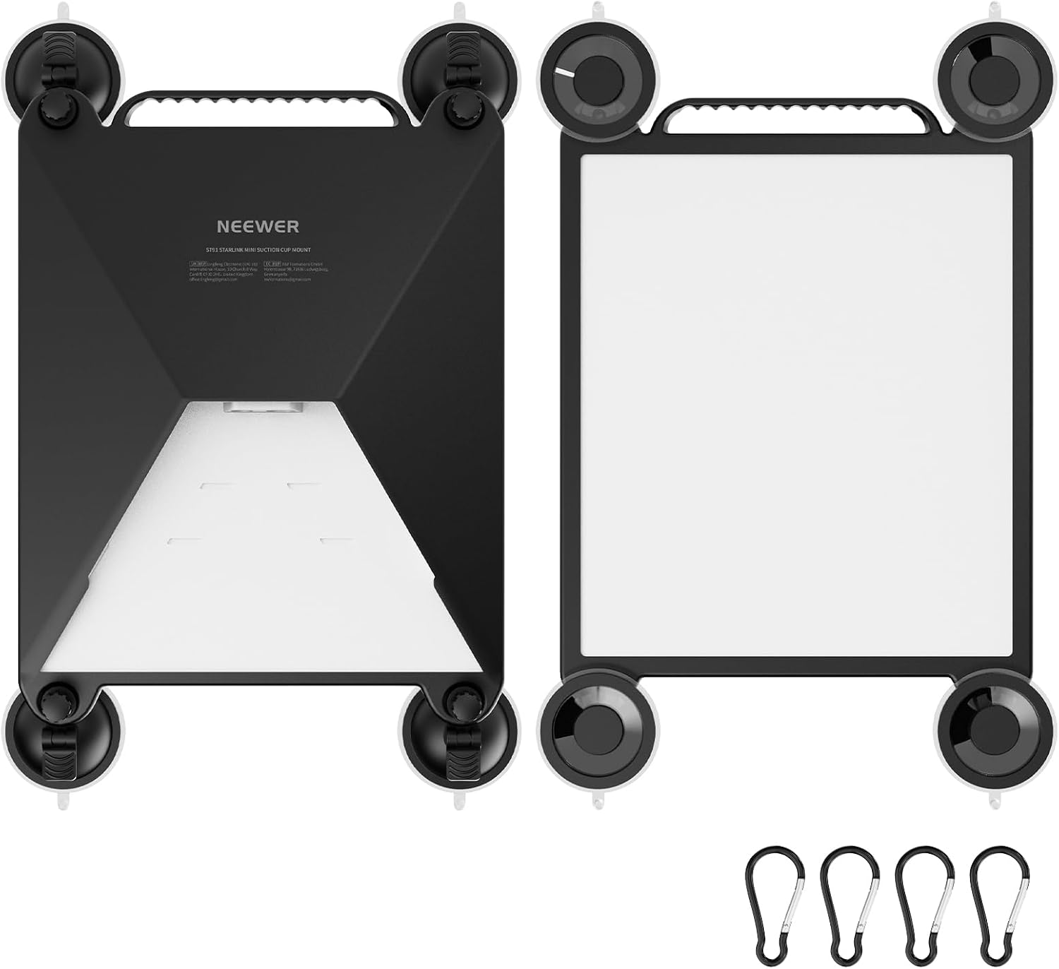 Detalle de NEEWER ST91 Saugnapfhalterung Auto 2-in-1 Schutzhülle für Starlink Mini