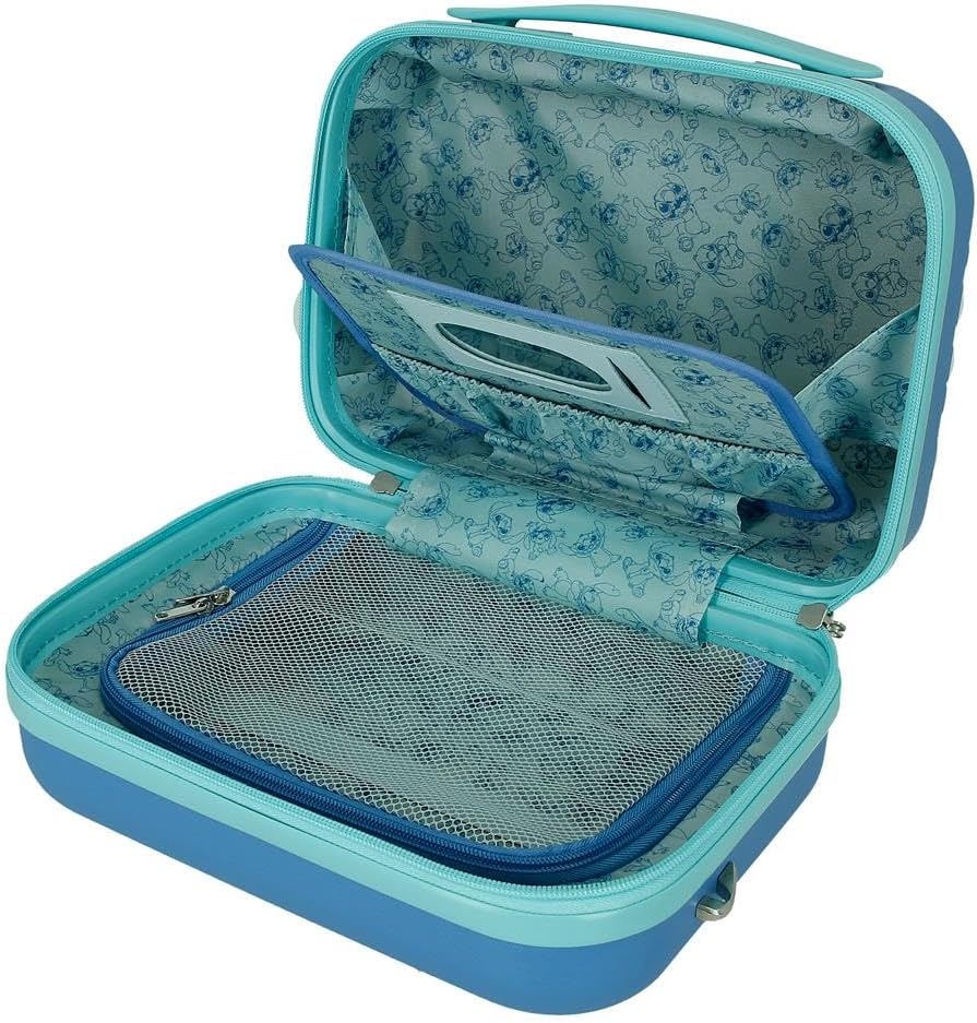 Thumbnail 4 de Joumma Bags Disney Travel Dressing Case “Traveling with Stitch” - Blu, 29x21x15 cm, ABS Rigido
