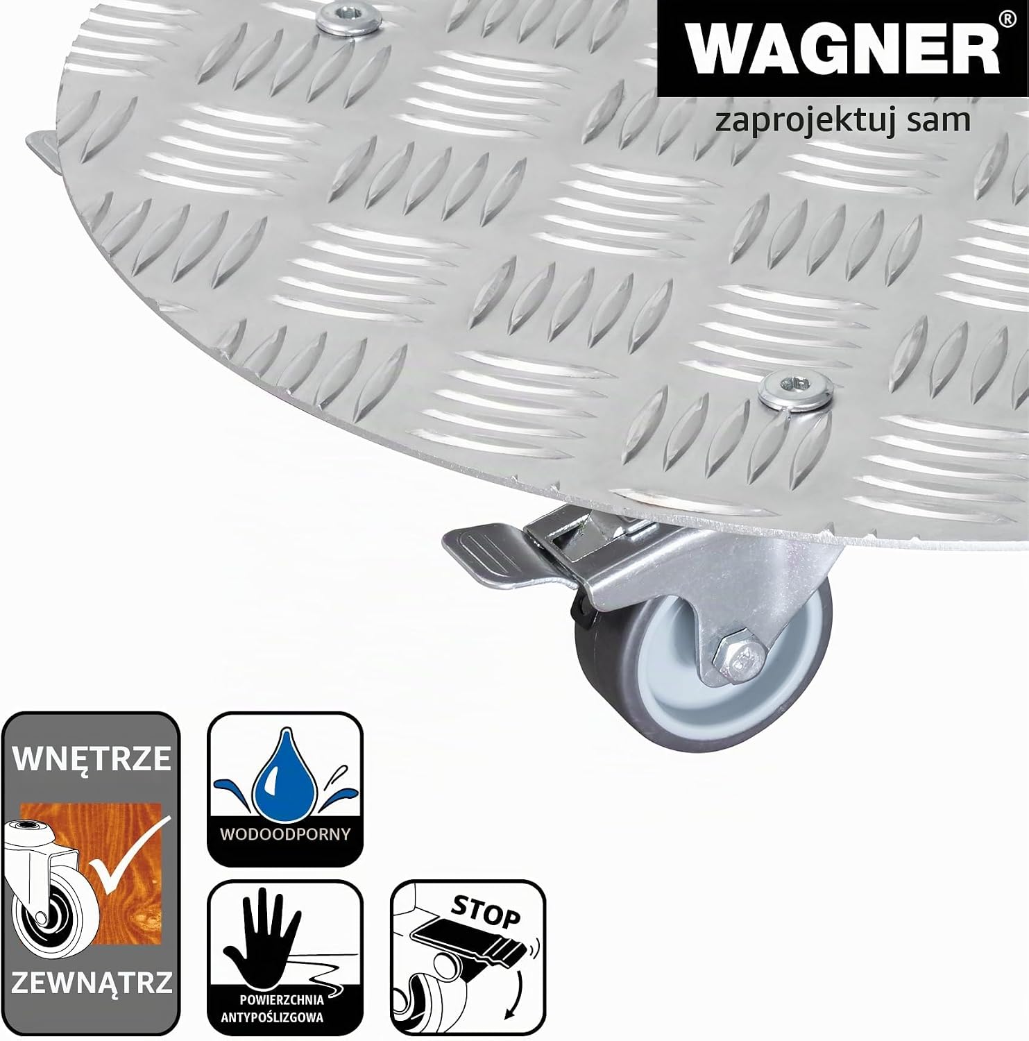 Detalle 2 de WAGNER 20700201 Multiroller Alaska – podstawa pod donicę Ø 38 cm, 150 kg