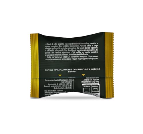 Detalle de Caffè Borbone Miscela Oro - 100 Capsule: crema, dolcezza e aroma raffinato per una napoletanità autentica