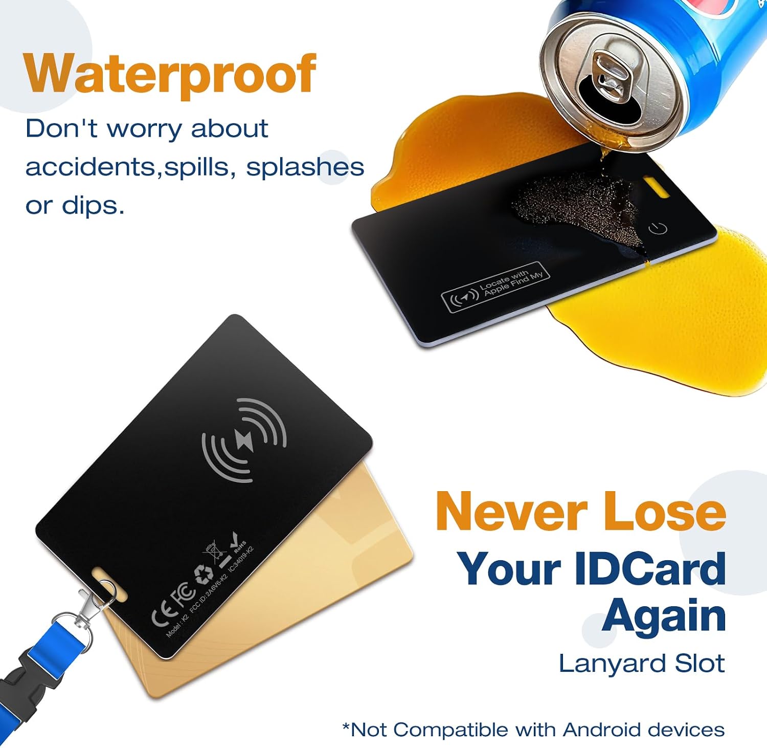 Thumbnail 6 de Apple AirTag Wallet Tracker Card 0.06in slim