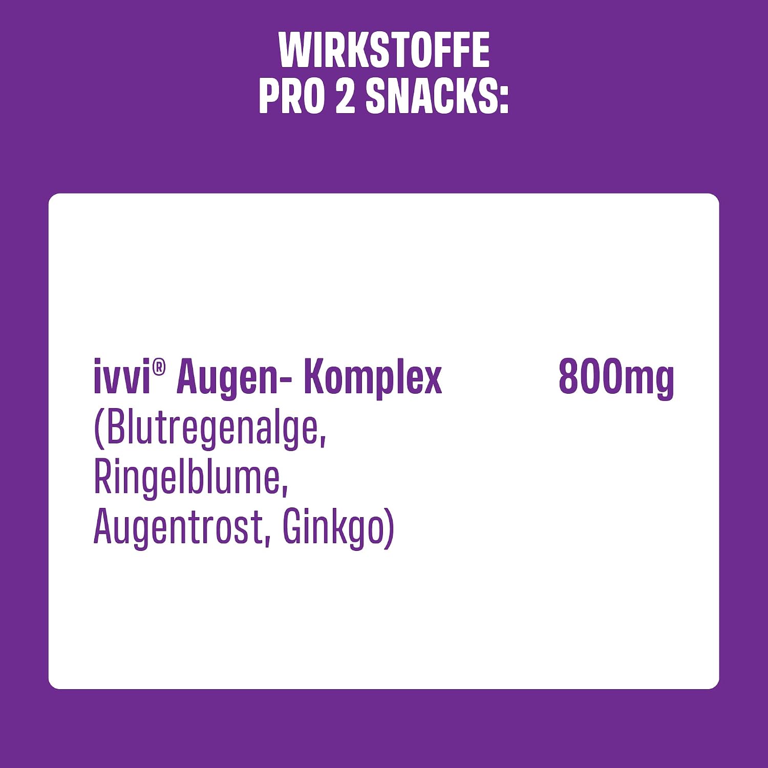 Detalle 2 de ivvi Vision Augenpflege Snacks für Hunde mit DHA, Astaxanthin & Blaubeere – 60 weiche Snacks