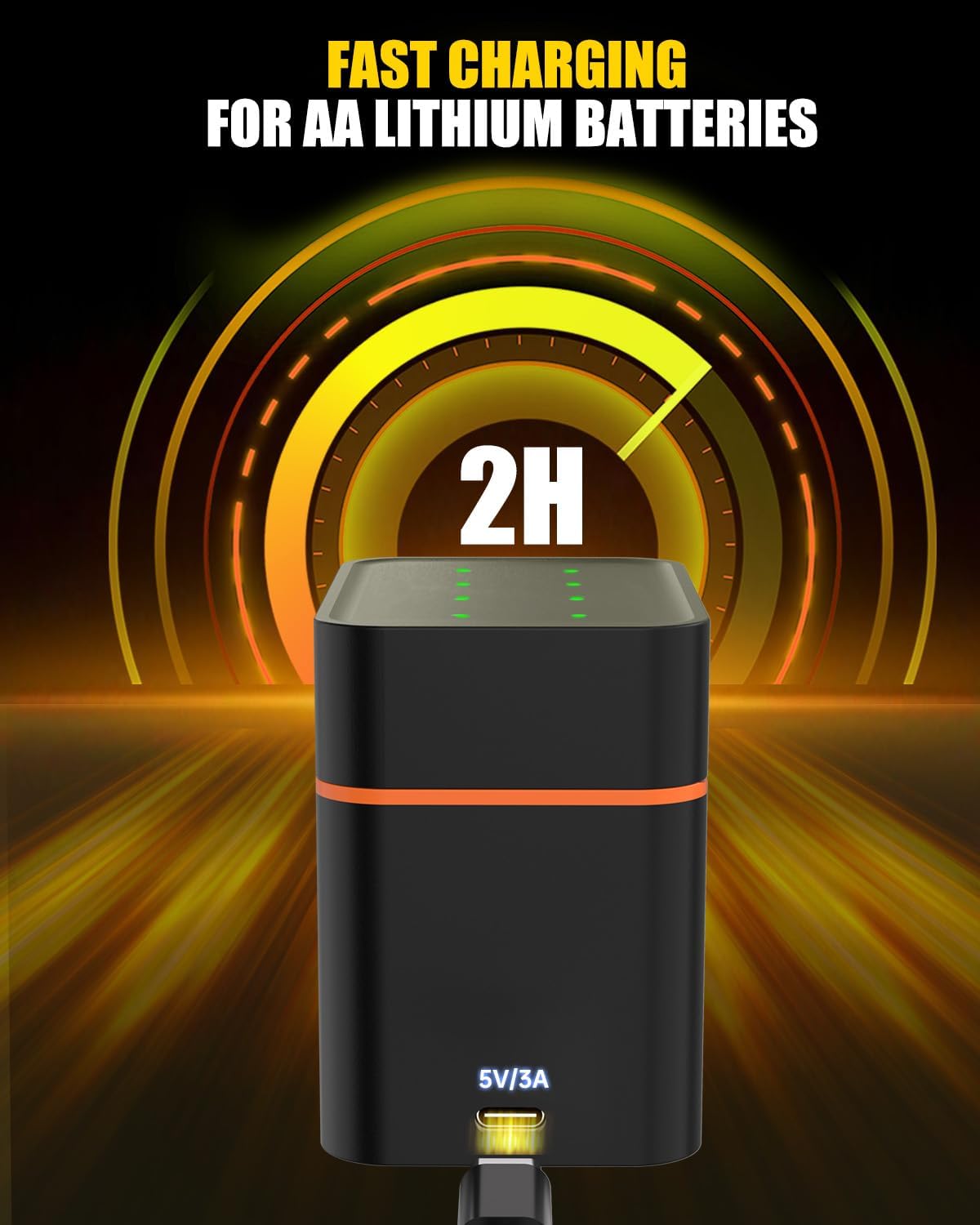 Thumbnail 4 de RayHom AA 1.5V 3700mWh,PJ-L811 Rechargeable Lithium Batteries with Charger