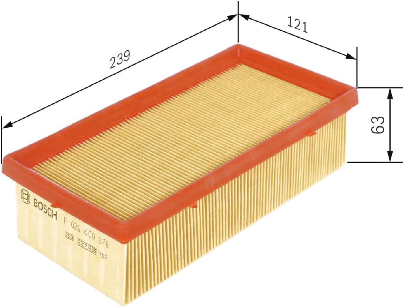 Thumbnail 1 de Bosch Filtro Aria per Auto (grado 0) – resiste all’umidità e trattiene le particelle solide