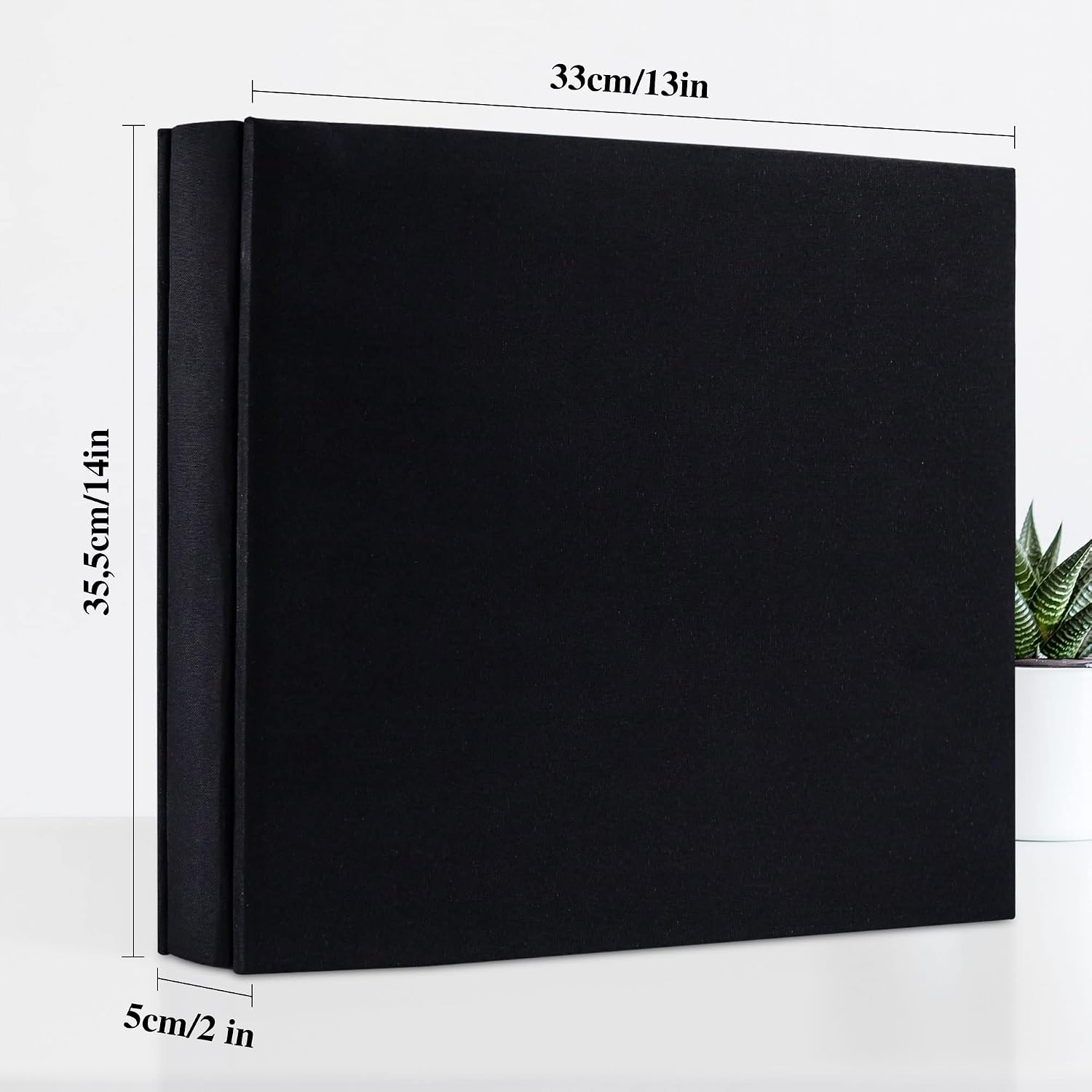 Detalle de Vienrose Fotoalbum traditionell, 10 x 15 cm – Leineneinband für bis zu 600 Fotos