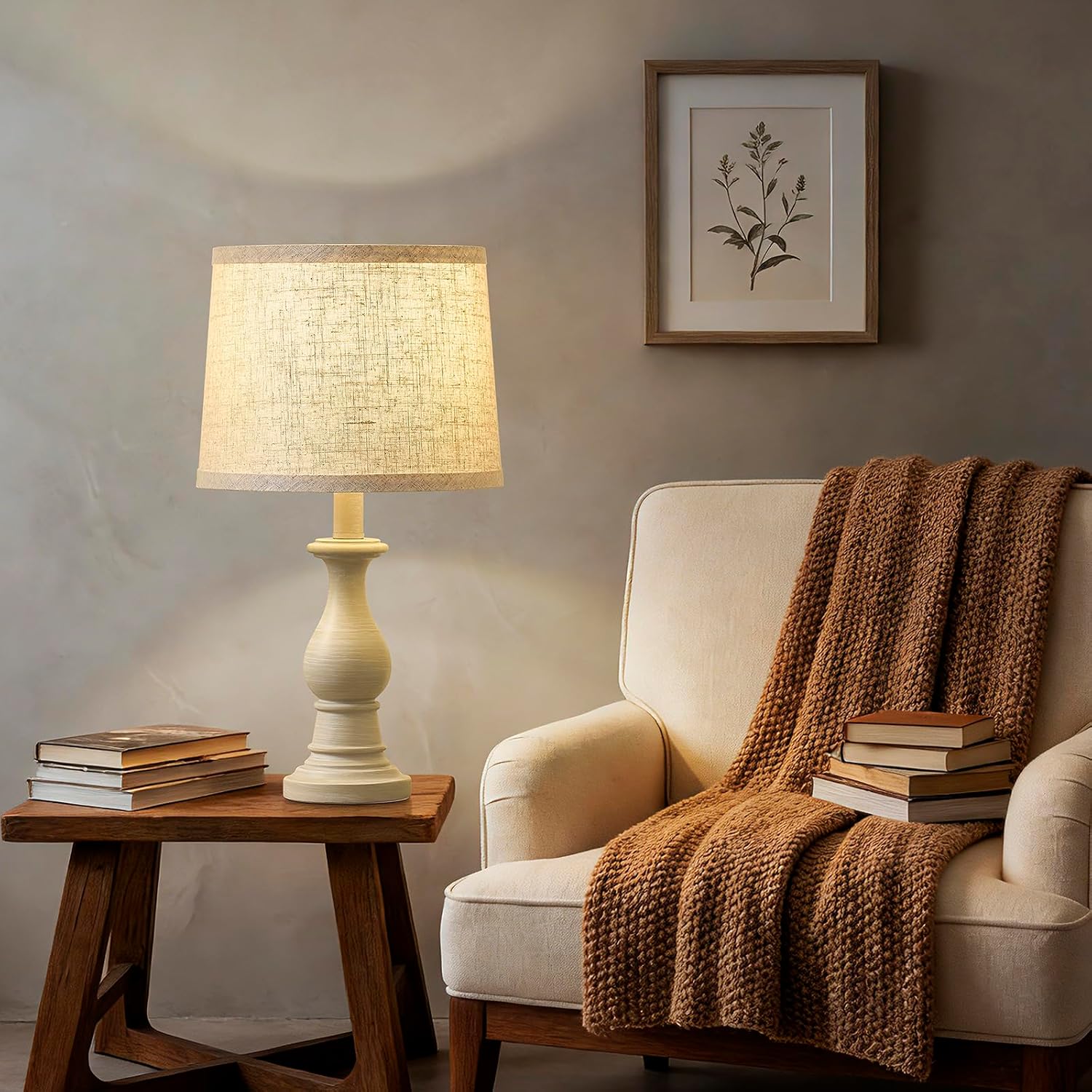 Thumbnail 5 de Hikczc H-2T-137-C Table Lamps, Set of 2, Linen Shades, 3 Colour Temperatures