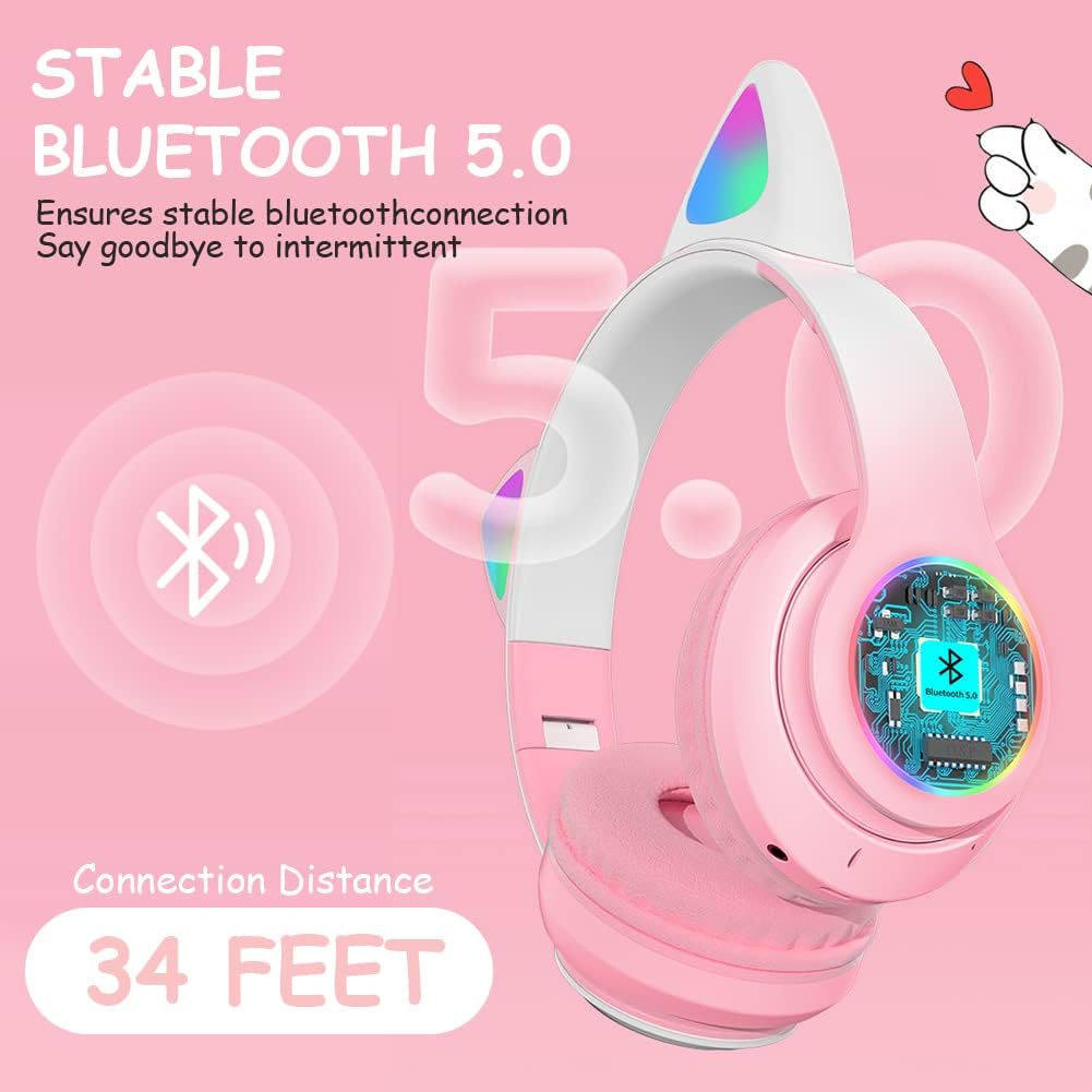 Thumbnail 1 de Kinder Bluetooth Kopfhörer 105 dB Katzenohren