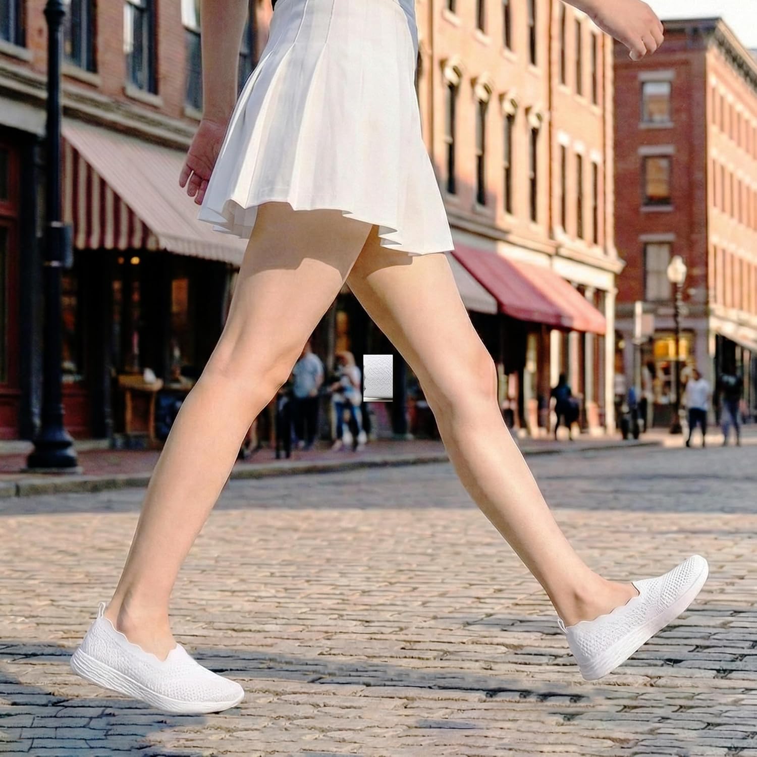 Detalle de Puxowe Femmes Slip on Baskets — Chaussures de sport légères et respirantes