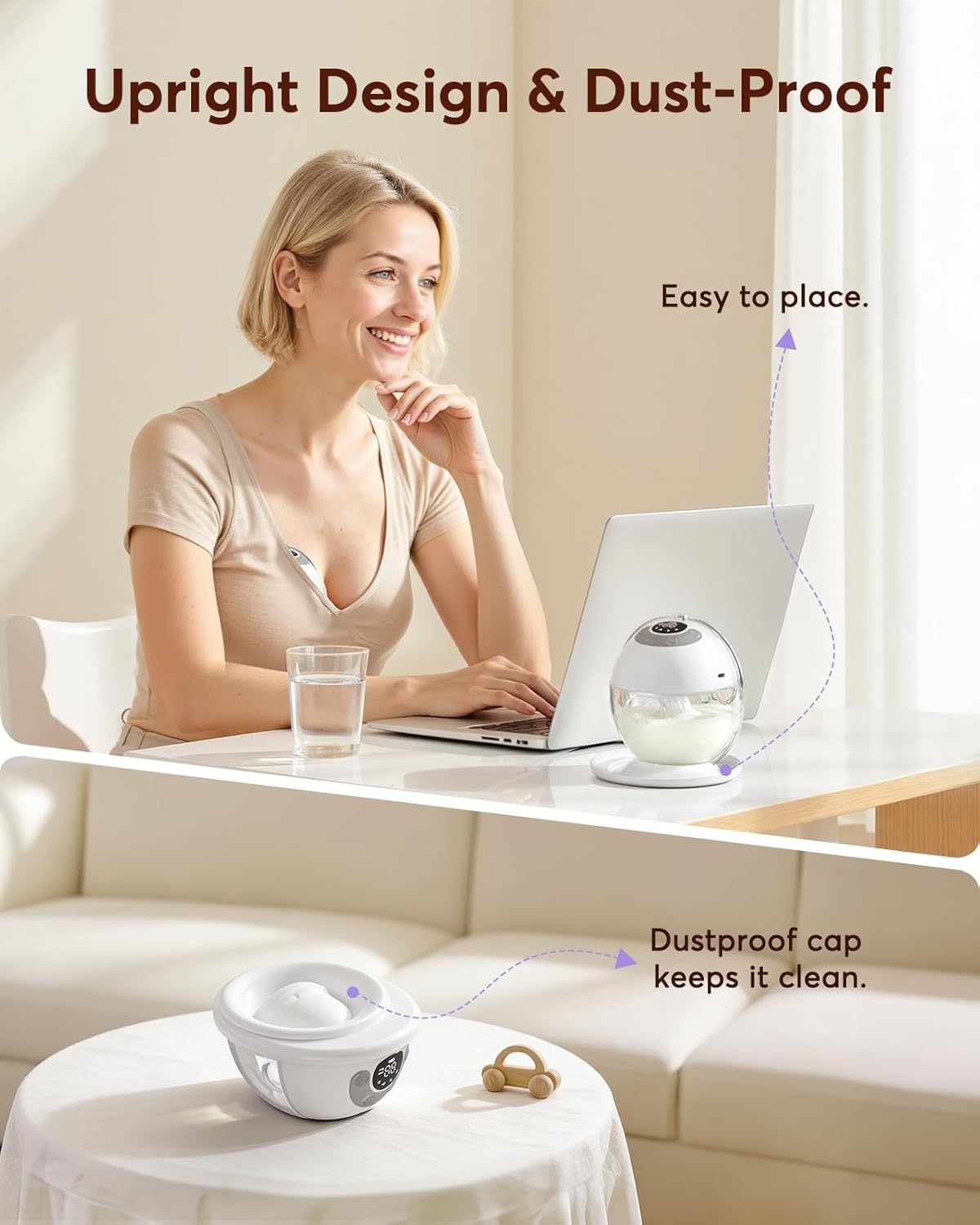 Thumbnail 2 de Haokoo Wearable Electric Breast Pump (Hands-Free & Wireless) with 4 Modes, 12 Levels and Anti-Leak