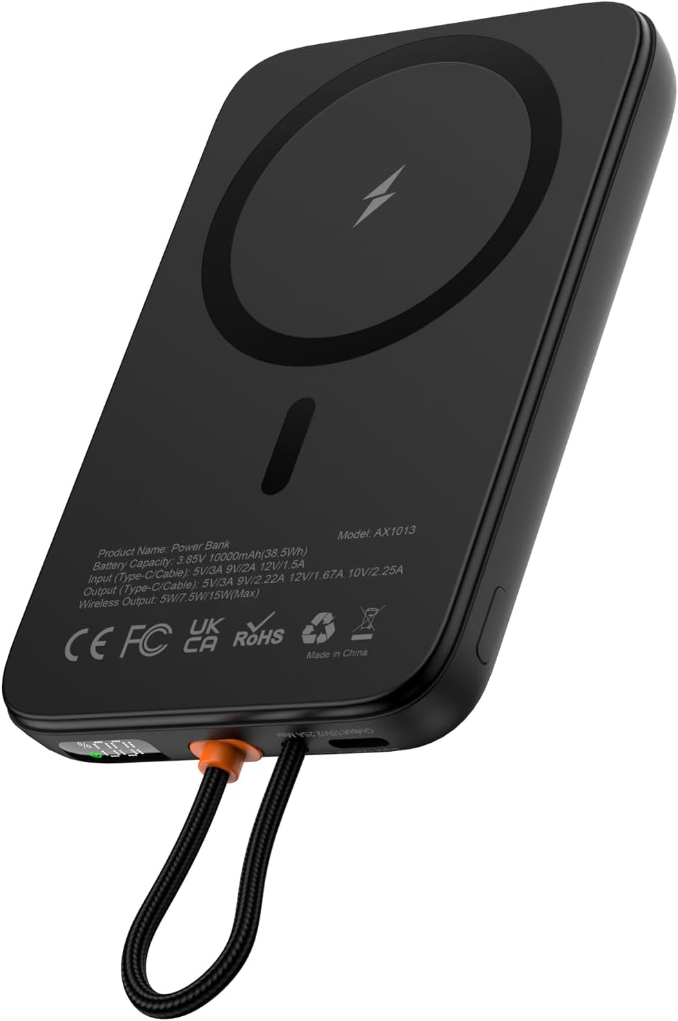 Detalle de AsperX MagSafe Power Bank 10000mAh portable charger