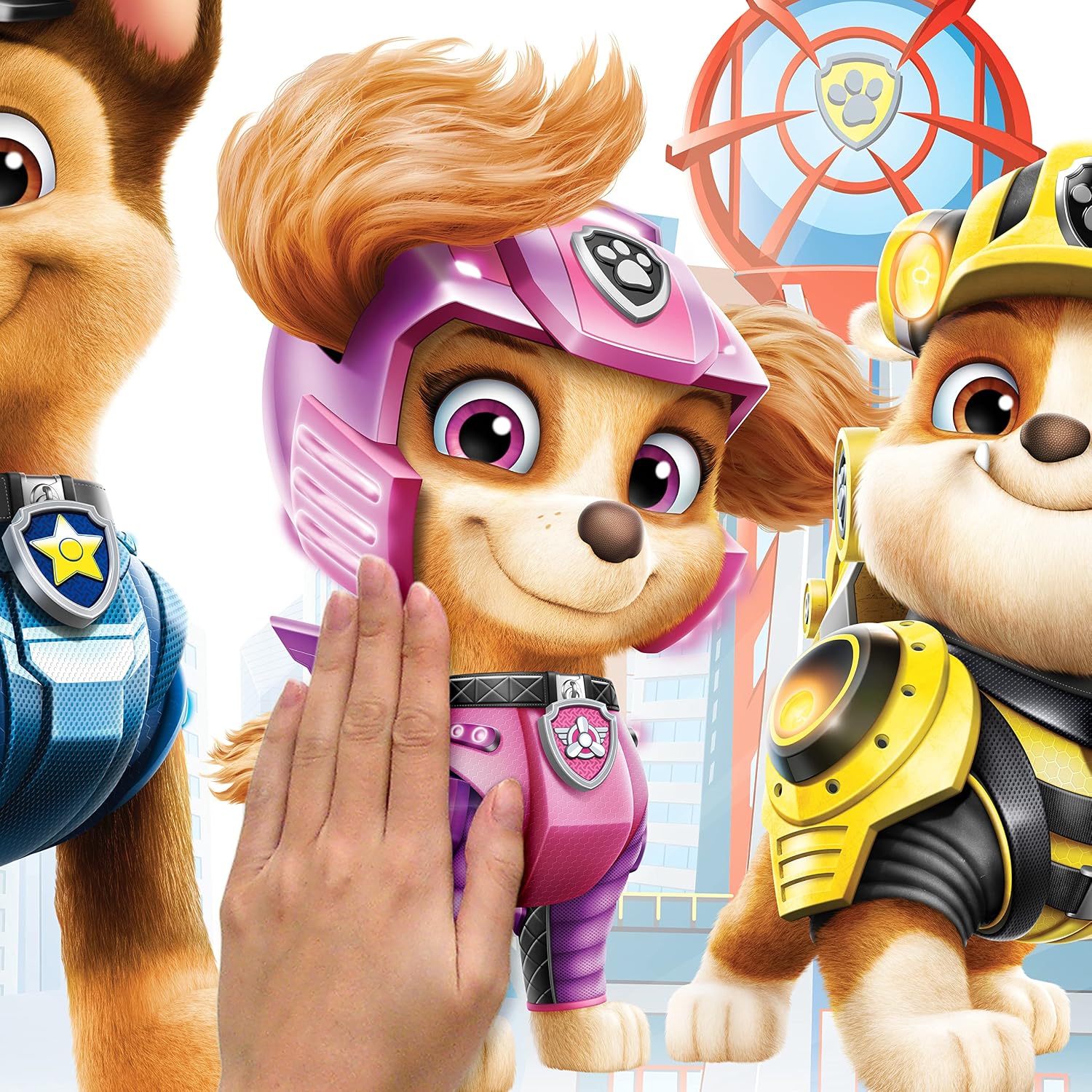 Detalle de RoomMates Paw Patrol alfabet-muurstickers, verwijderbaar en herpositioneerbaar