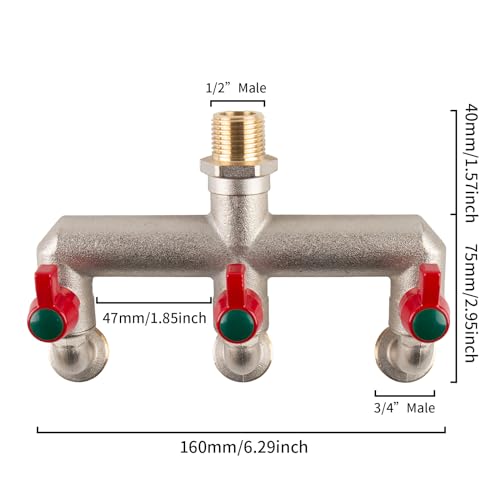 Thumbnail 1 de Tesmotor Distribuidor T 3 Vías 🧪 para Jardín y Lavadora