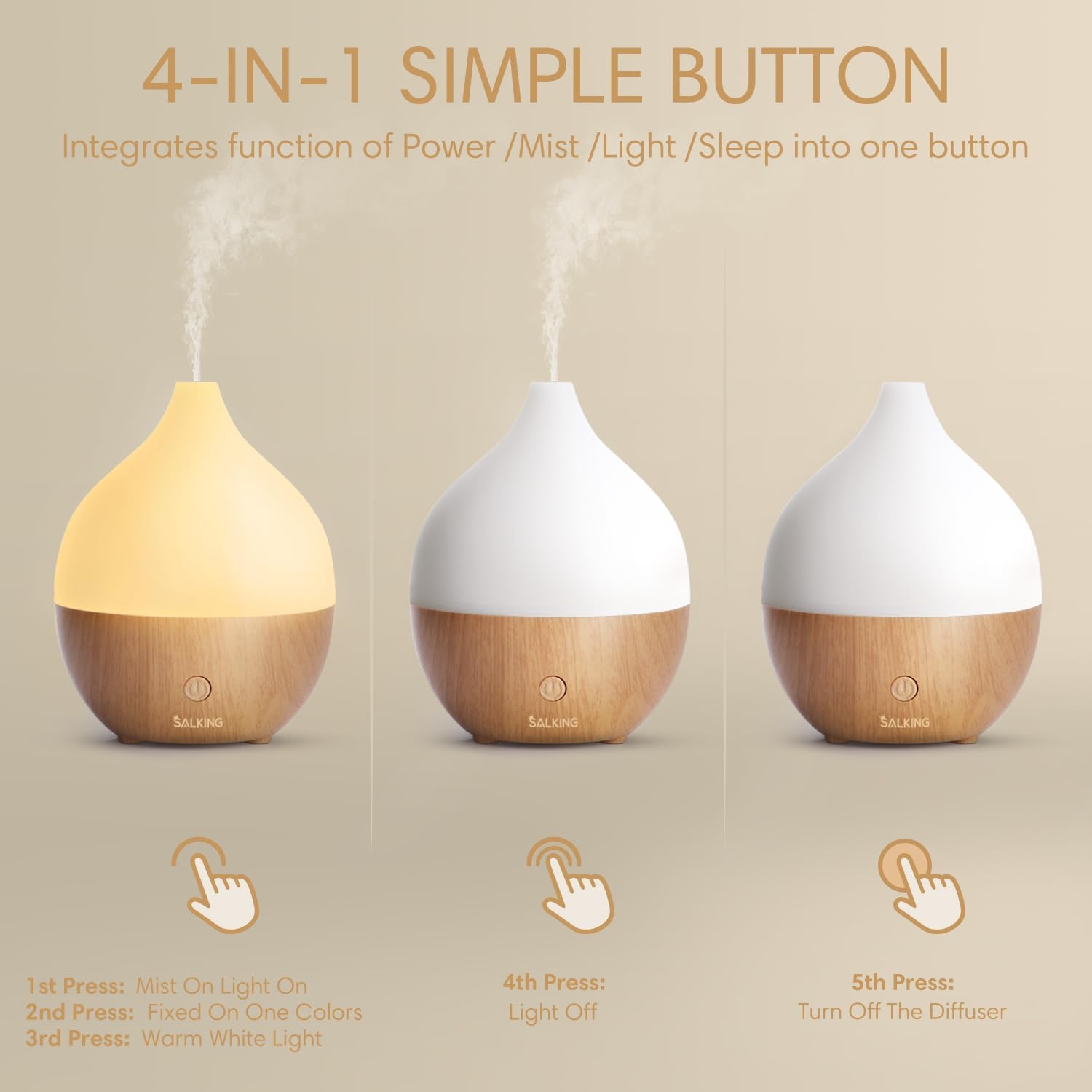 Thumbnail 3 de SALKING 100ml Essential Oil Diffuser ⚙