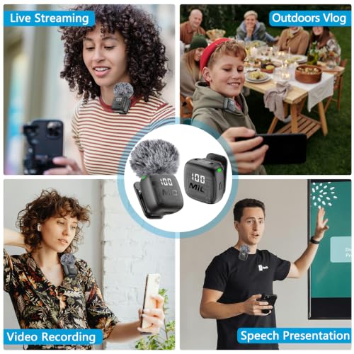 Detalle de RICCHI Mini Wireless Lavalier Microphone for iPhone and More