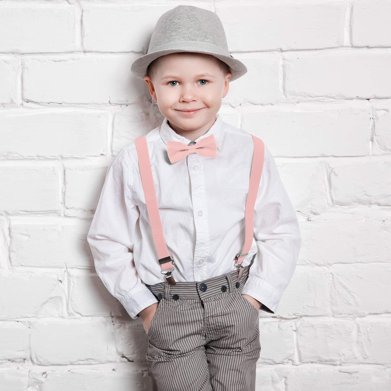 Thumbnail 6 de DonDon Set bretelle e papillon per bambini 1–8 anni