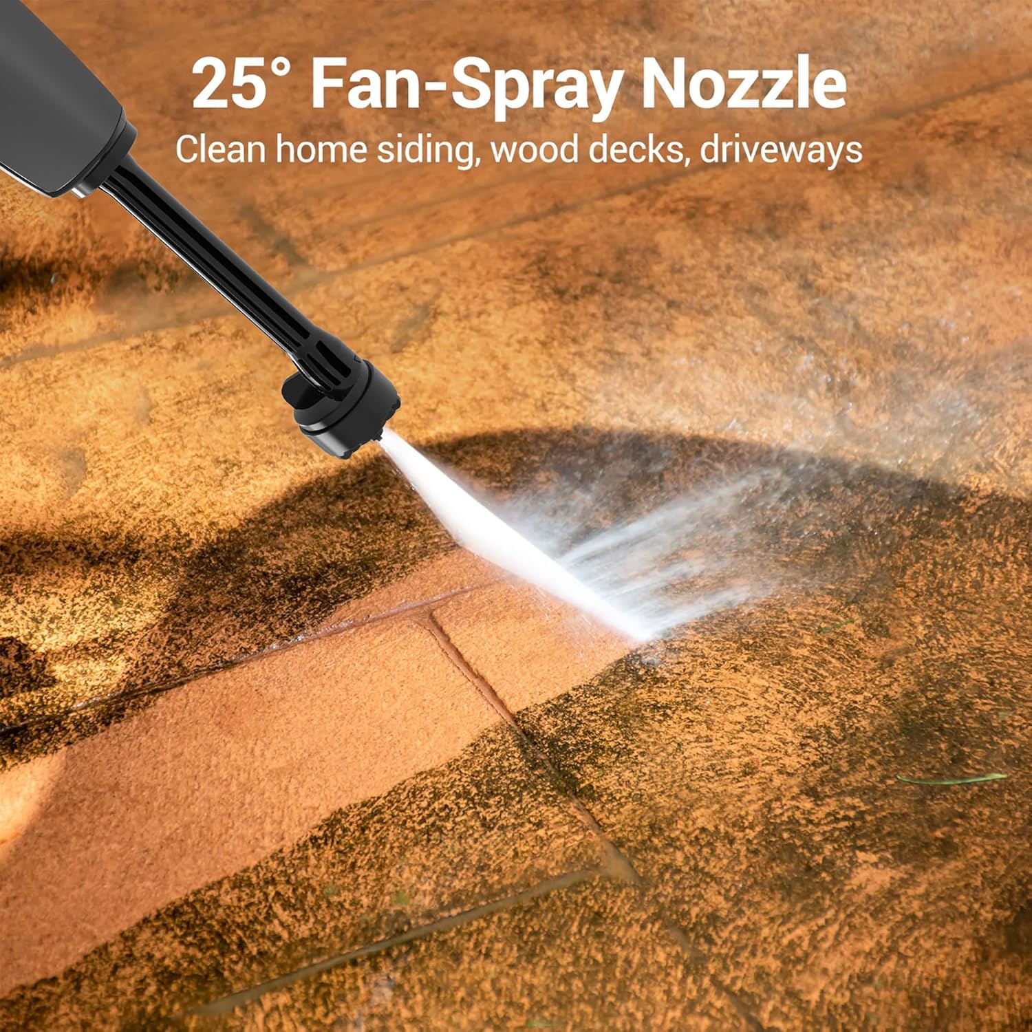 Thumbnail 2 de Jwdj Portable Cordless Pressure Washer (2-Pack Batteries, 1200 PSI, 336L/h) with 6-in-1 Nozzle & Adjustable Foam Cannon