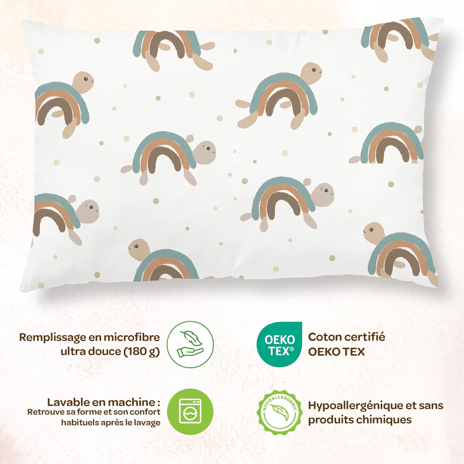 Thumbnail 2 de Oreiller Enfant 33x45 cm Coton OEKO‑TEX